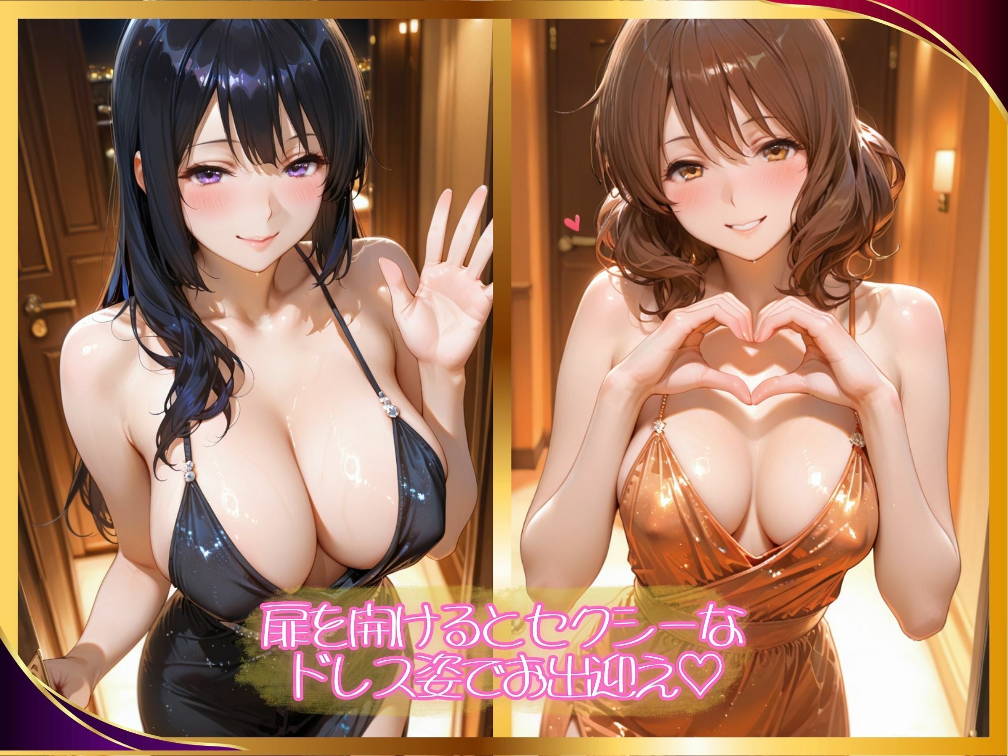 【高級風俗嬢】濃厚ご奉仕 〜響け！●ーフォニ●ム 黄前 ●美子＆高坂 ●奈〜 サンプル1ページ目