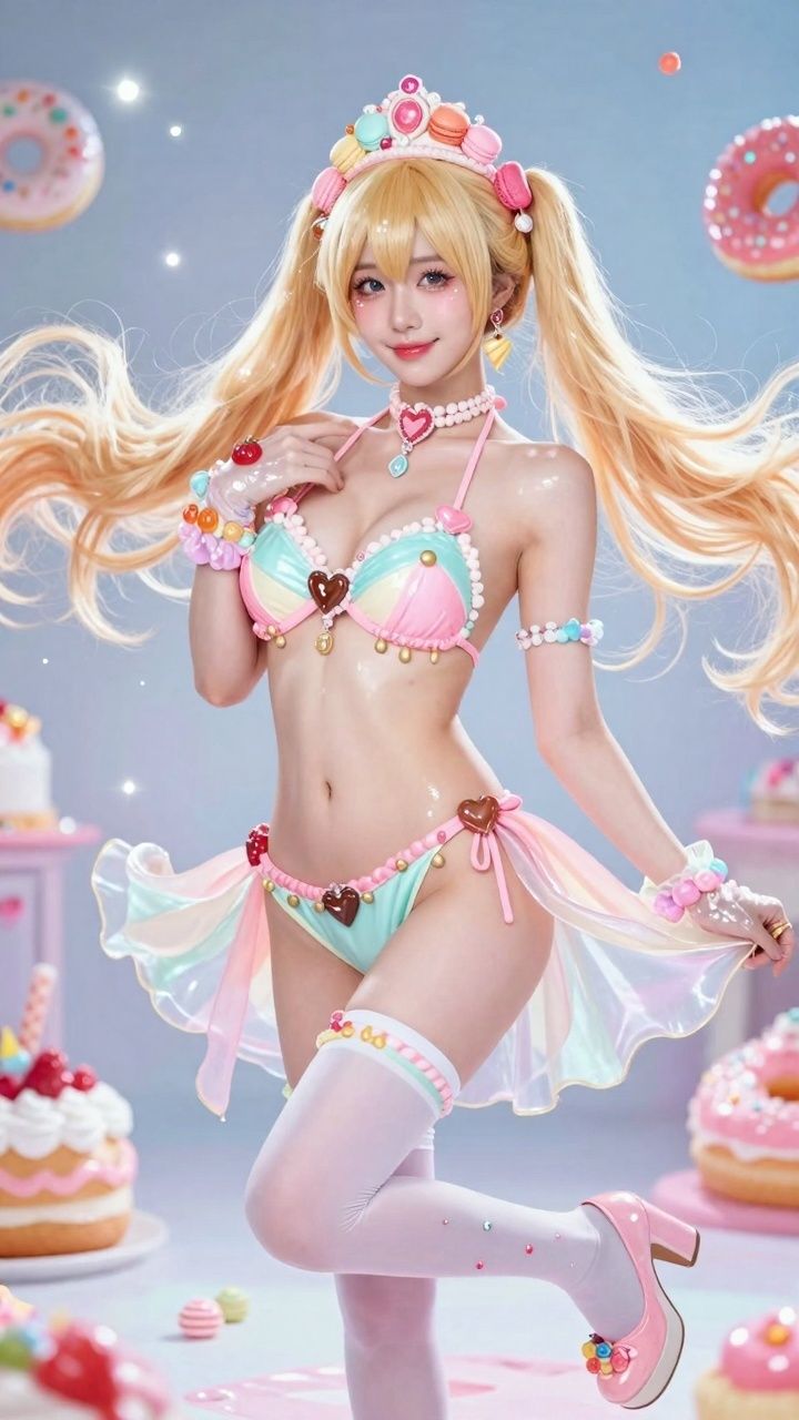 【AIコスプレ美女アイドルシリーズ ＃004】〜Sweetest Love Found / 星乃音ぴこ〜 サンプル2ページ目