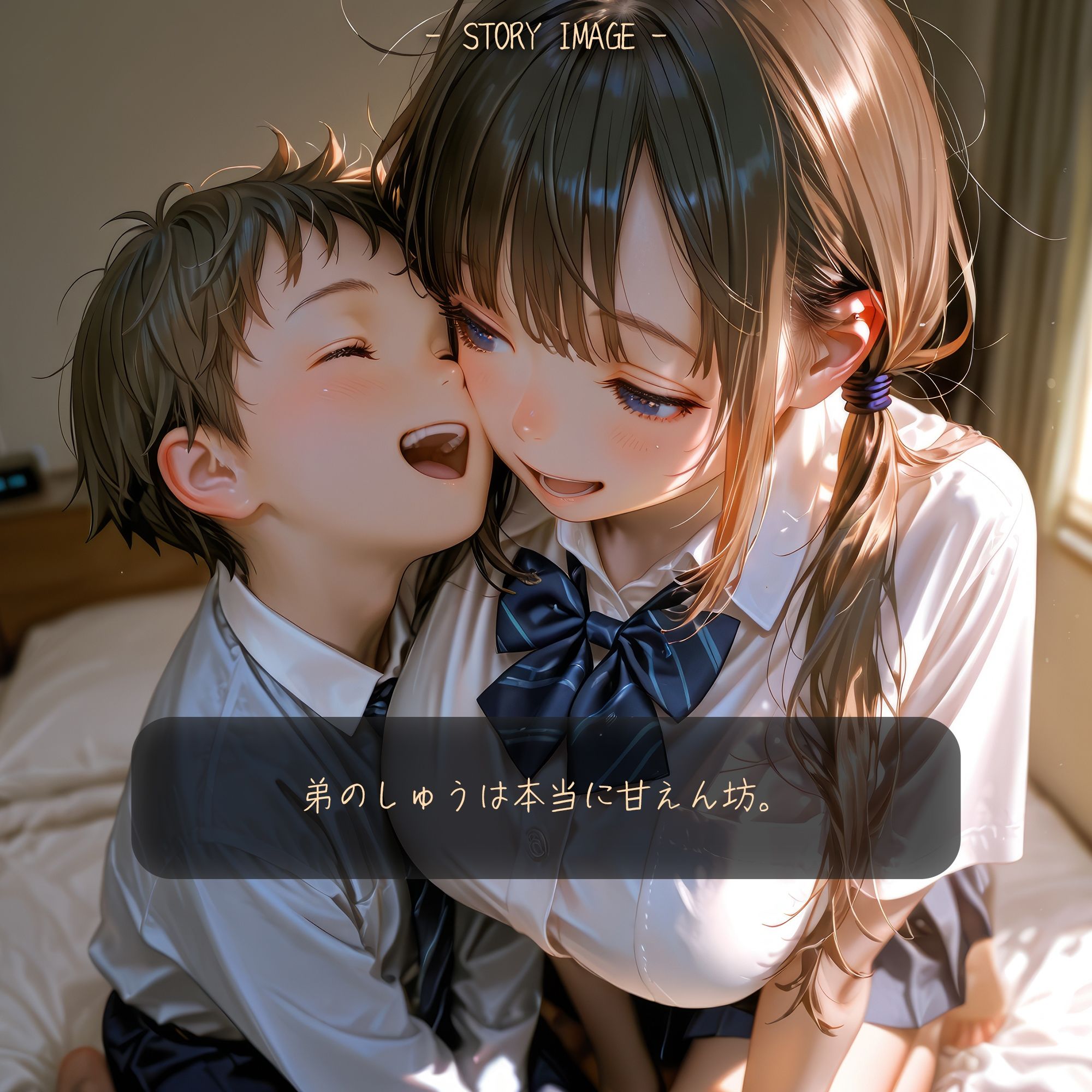 【動画】お姉ちゃんと弟の甘えんぼ共依存セックス〜弟チンポに跨がってイキ狂うお姉ちゃん〜【静止画】 サンプル1ページ目
