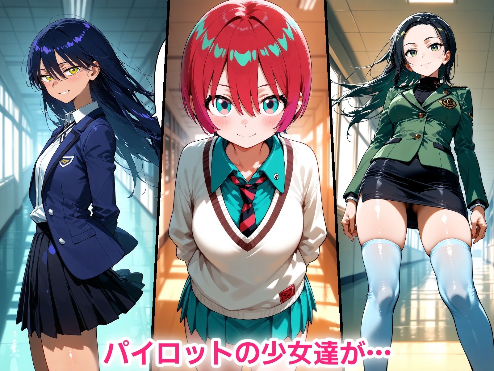 催●おじさんに寝取られる！パイロットたち〜全員メス堕ち・孕ませ〜 サンプル1ページ目