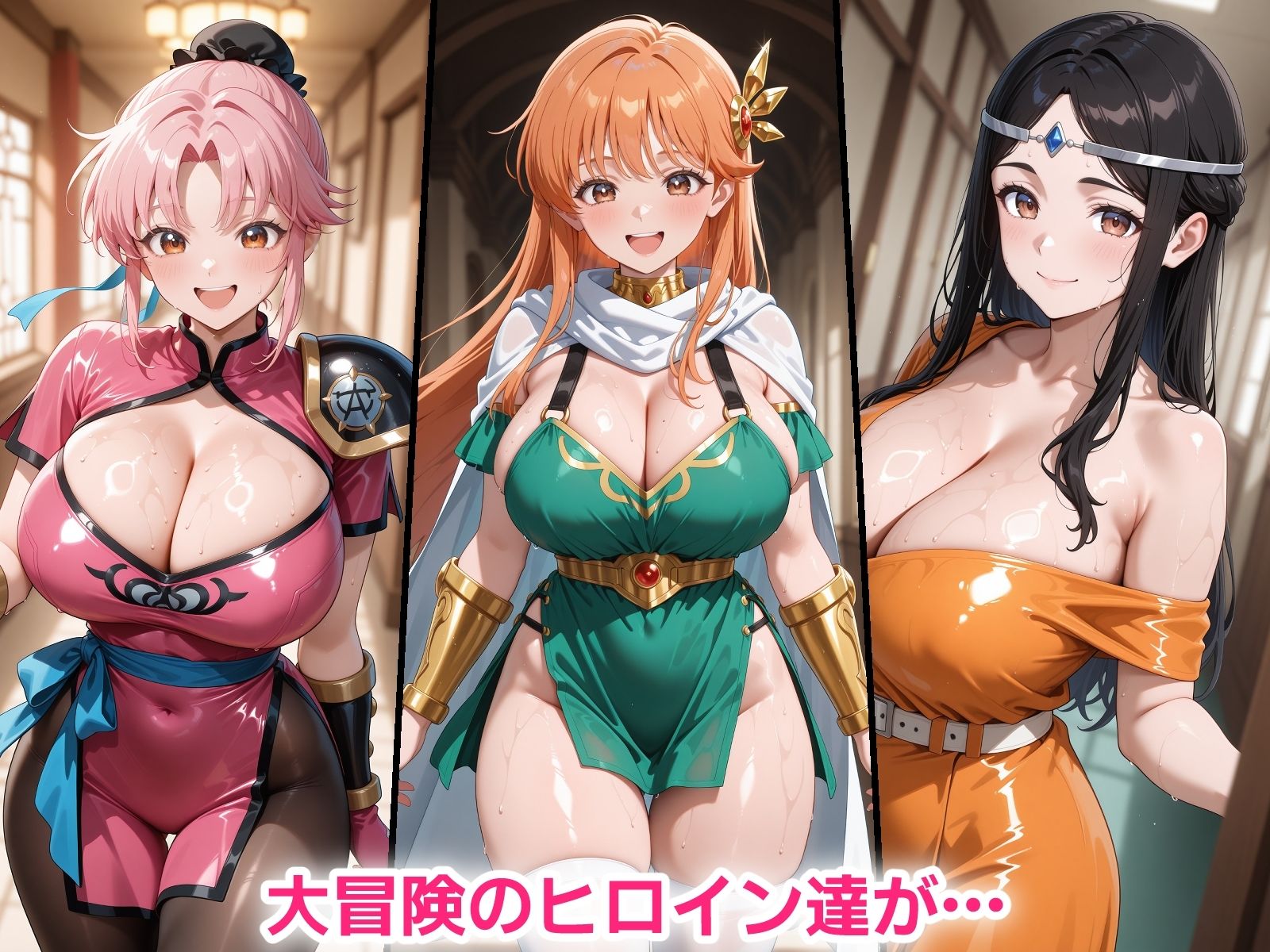 催●おじさんに寝取られる！大冒険のヒロインたち〜全員メス堕ち・孕ませ〜 サンプル1ページ目