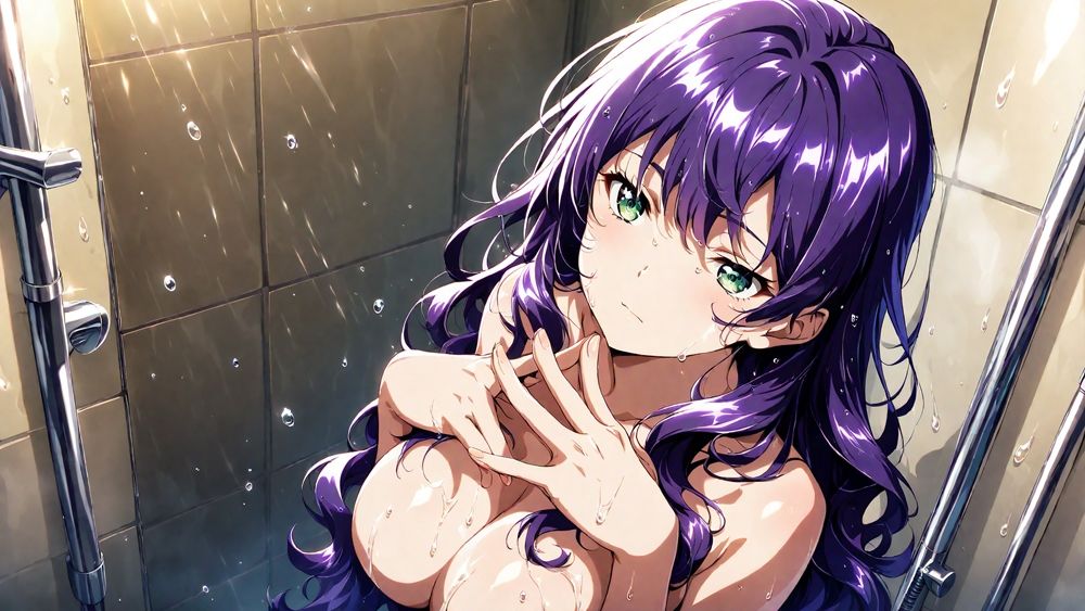 爆乳茶髪紫髪水泳美少女が熱血教師と水着姿孕ませ交尾【4K】 サンプル9ページ目