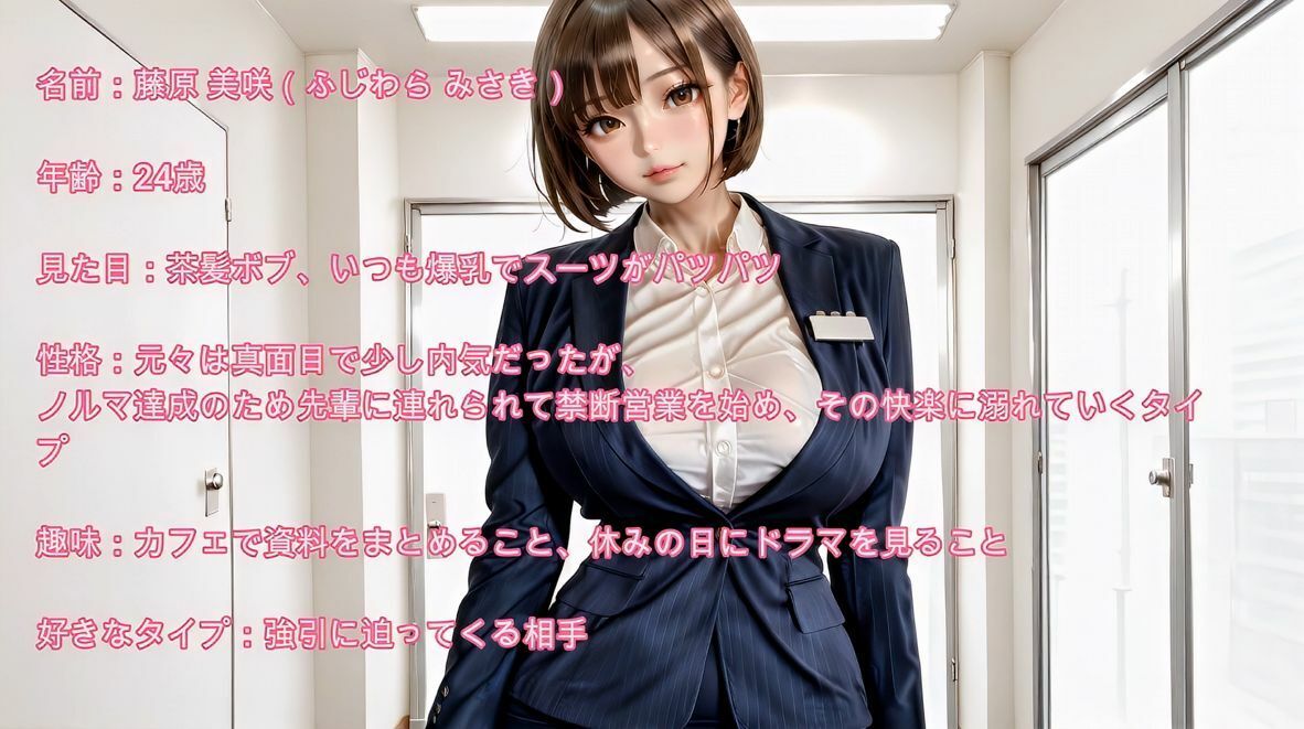 【4K】爆乳の保険営業OL。ノルマの為に禁断の枕営業で闇堕ち サンプル5ページ目