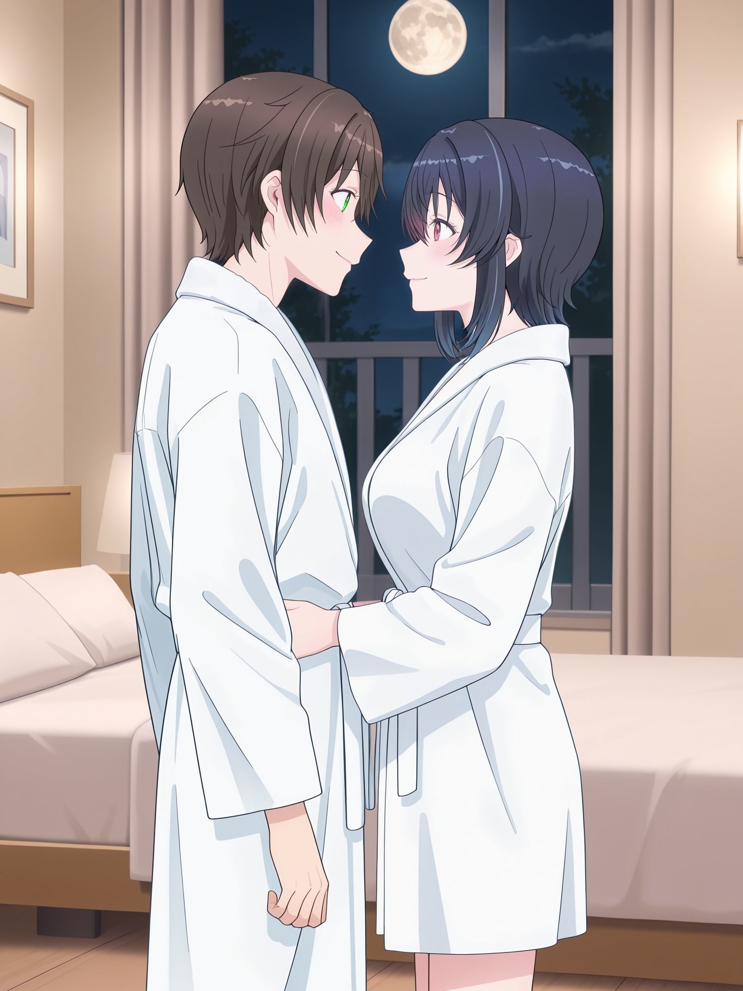 中出しイチャラブセックスした話  朝〇海×前〇真樹  イラスト集  【クラスで〇番目に可愛い女の子と友だちになった】 サンプル1ページ目