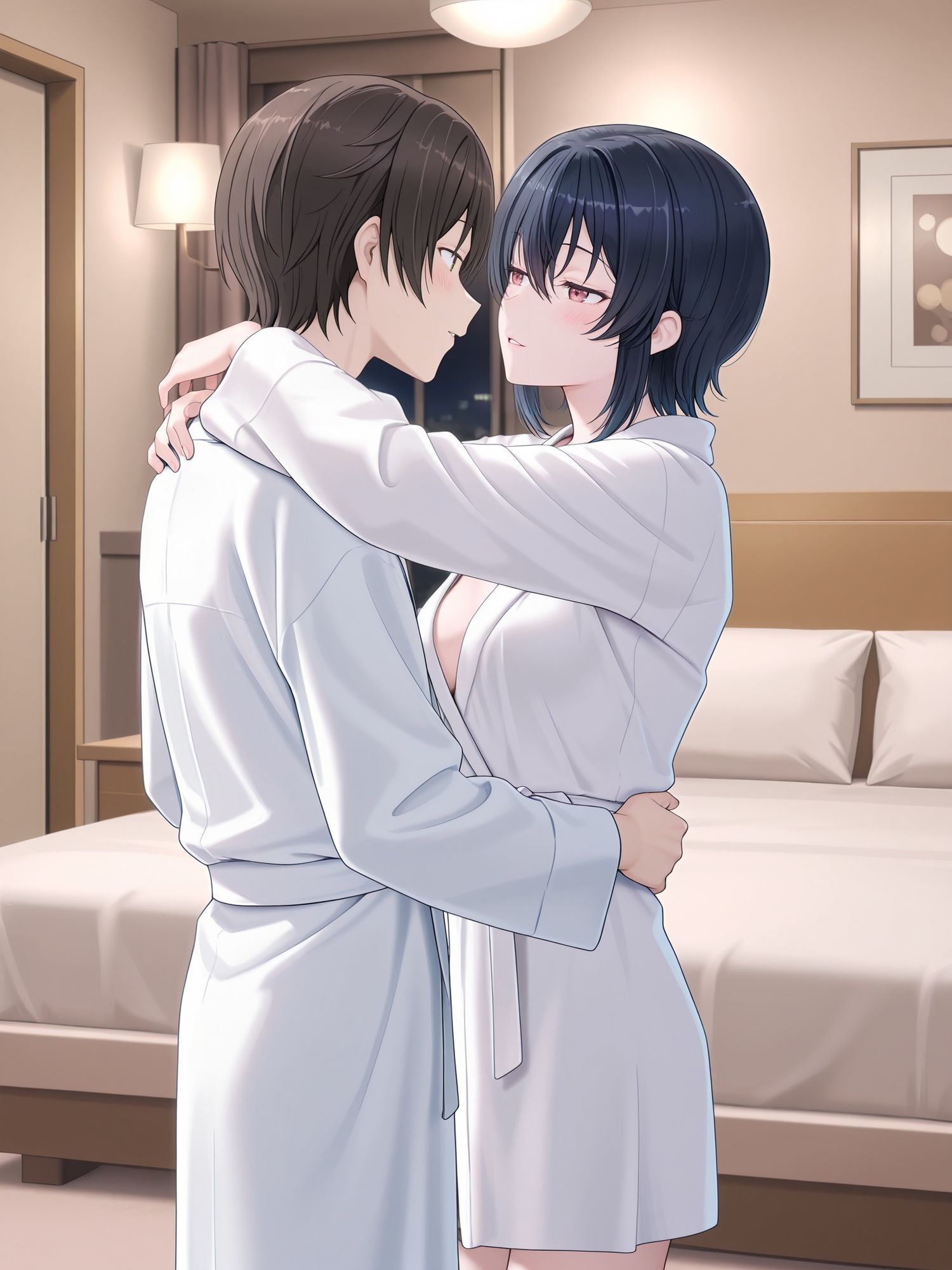 中出しイチャラブセックスした話  朝〇海×前〇真樹  イラスト集  【クラスで〇番目に可愛い女の子と友だちになった】 サンプル2ページ目