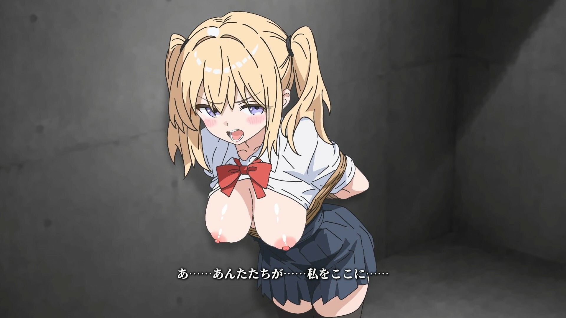 【Live2Dアニメ】拘束された少女が生意気な態度で抵抗した結果… サンプル3ページ目