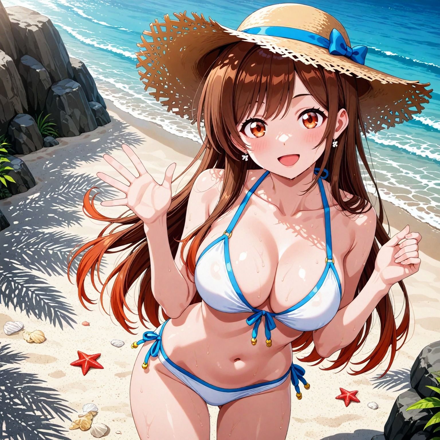 水〇千鶴と、海でイチャイチャデート サンプル1ページ目