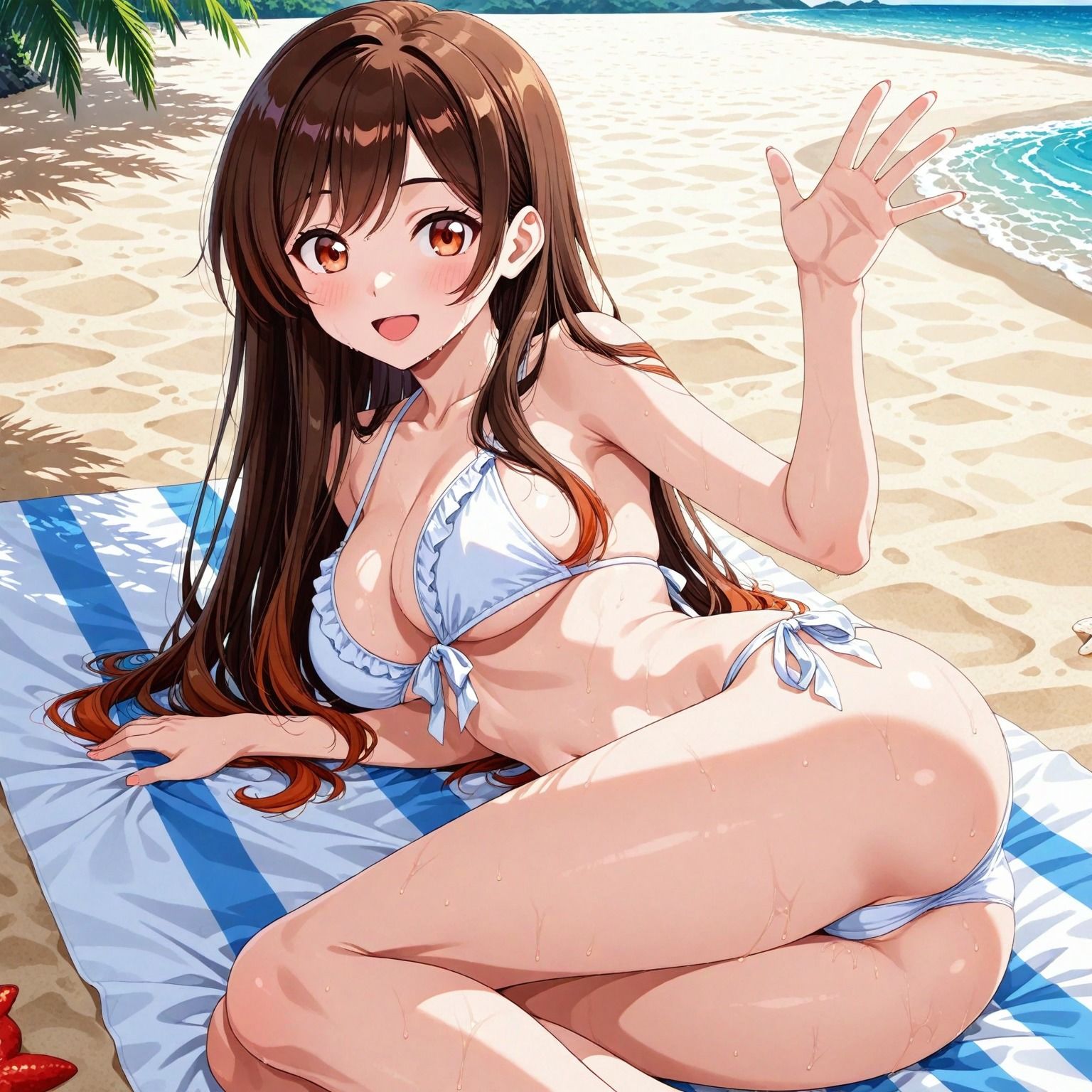 水〇千鶴と、海でイチャイチャデート サンプル3ページ目