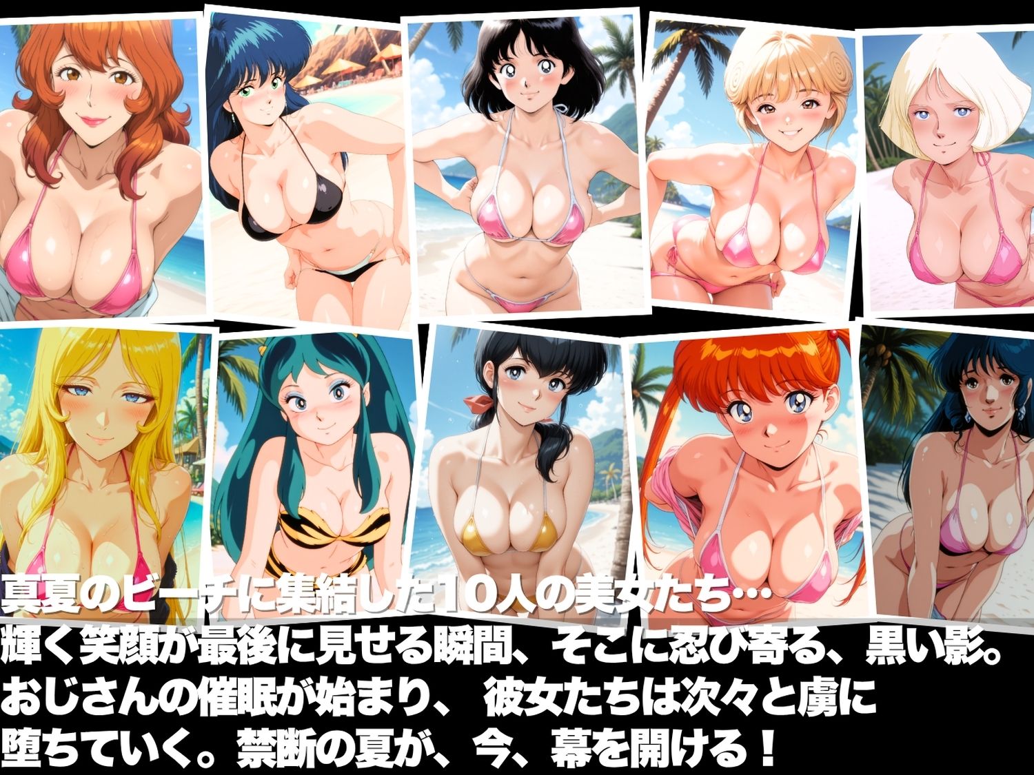 真夏の海辺で堕ちて 〜おじさんの虜になって妊娠するまで〜 いろいろ編 サンプル1ページ目