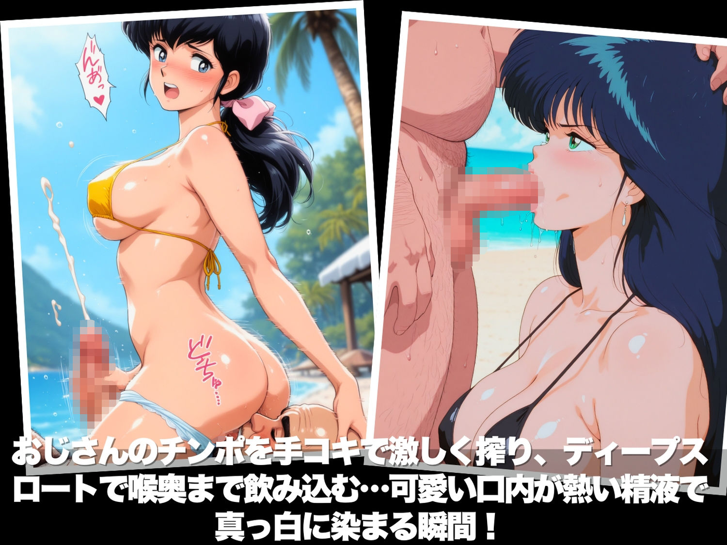 真夏の海辺で堕ちて 〜おじさんの虜になって妊娠するまで〜 いろいろ編 サンプル4ページ目