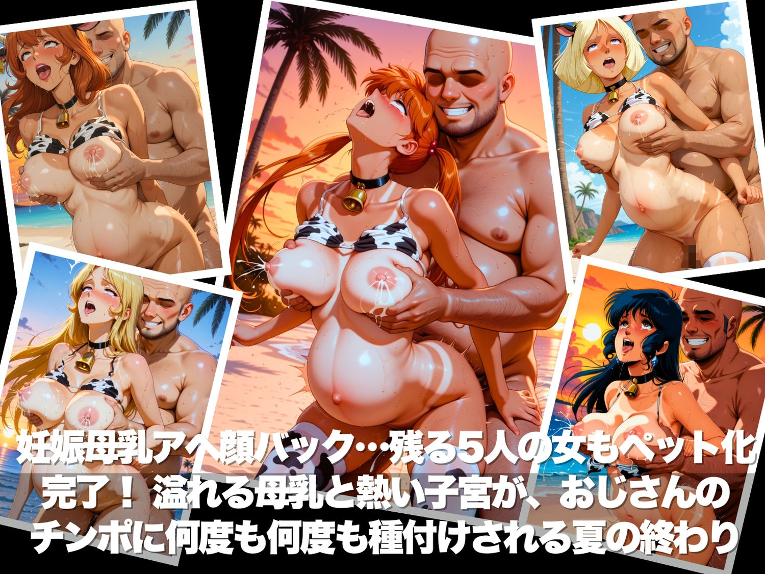 真夏の海辺で堕ちて 〜おじさんの虜になって妊娠するまで〜 いろいろ編 サンプル9ページ目