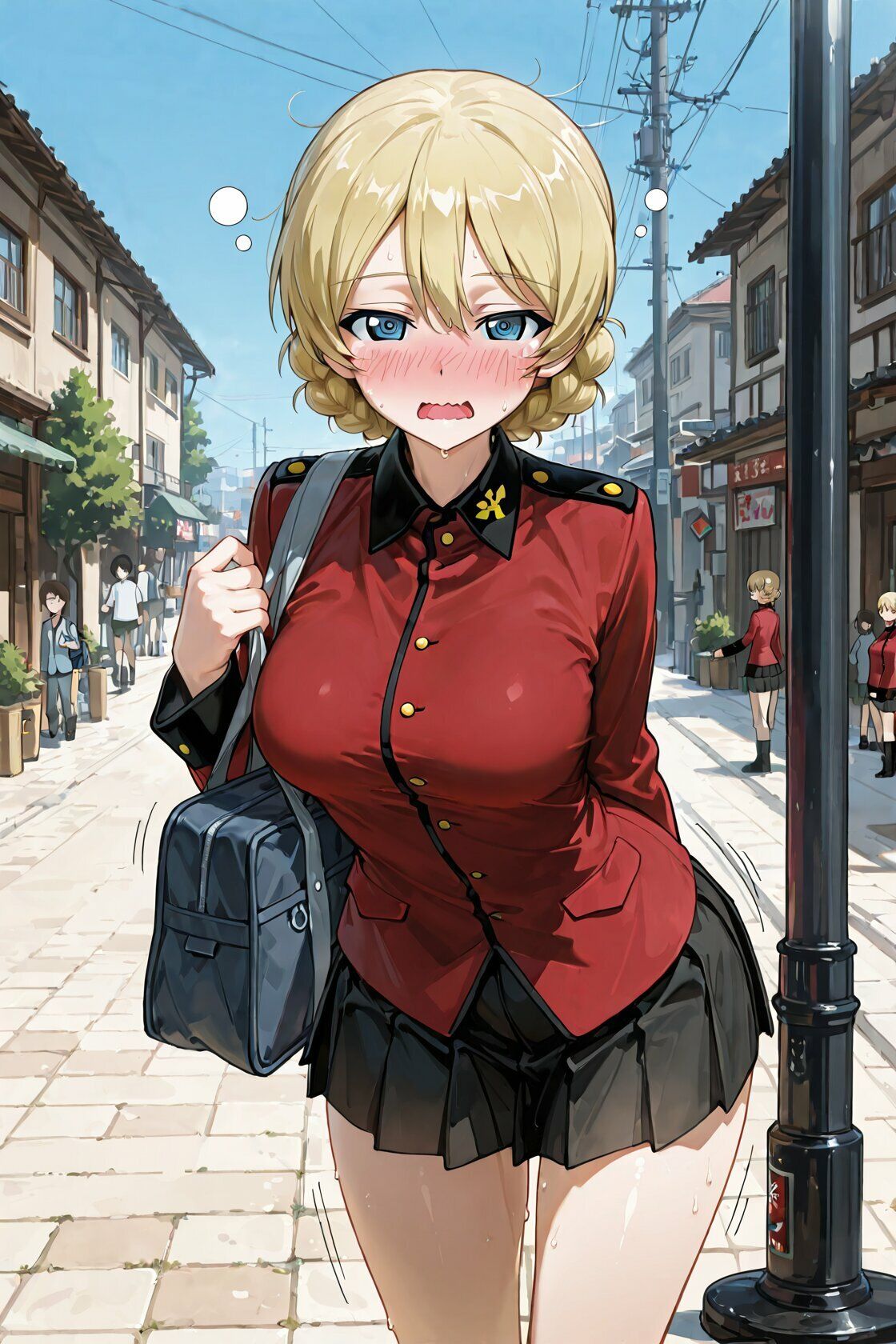 特殊な催●アプリを使って エッチモードになった戦車女子たち サンプル5ページ目
