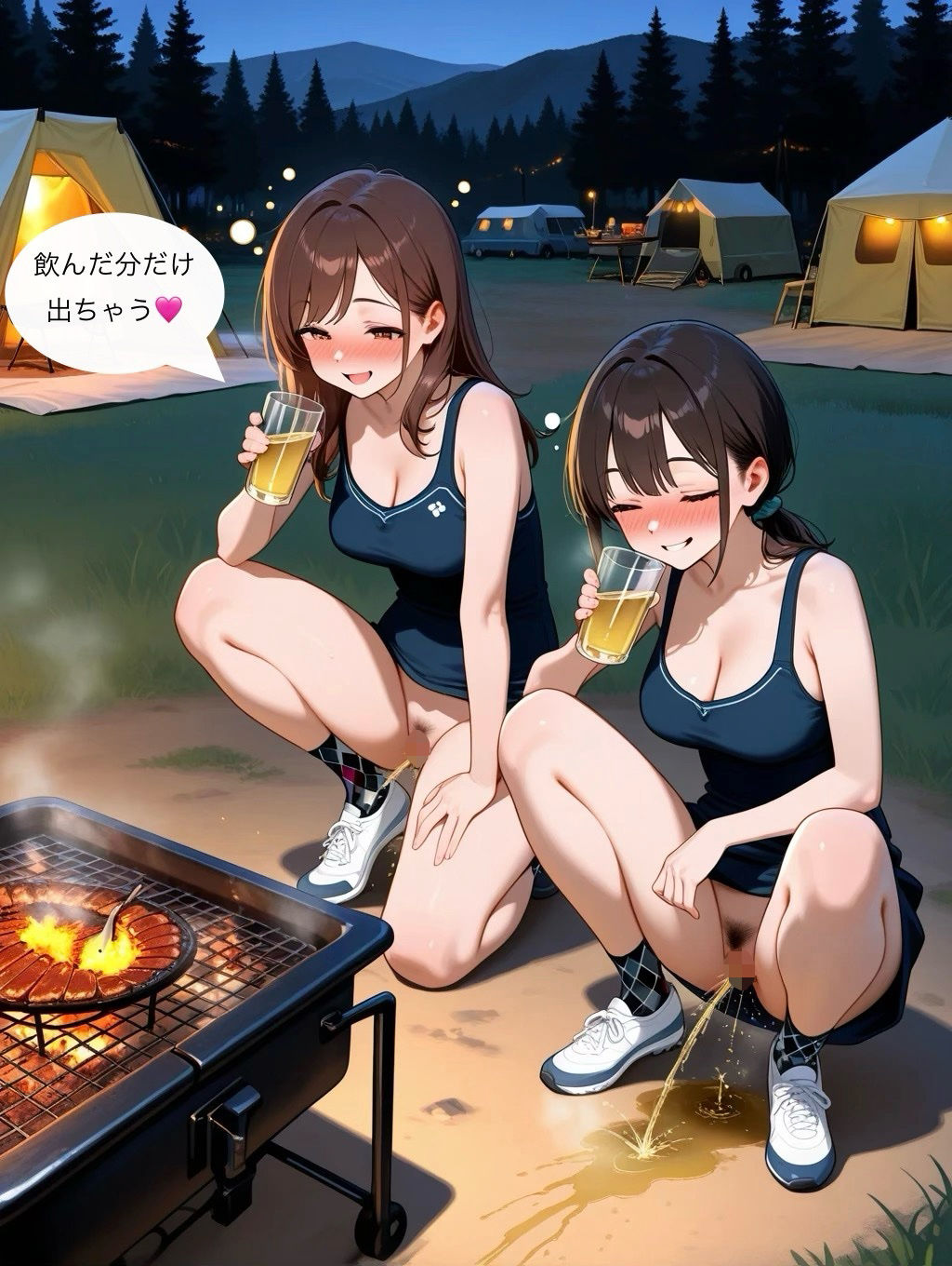 サークルのバーベキューで飲み過ぎて サンプル3ページ目