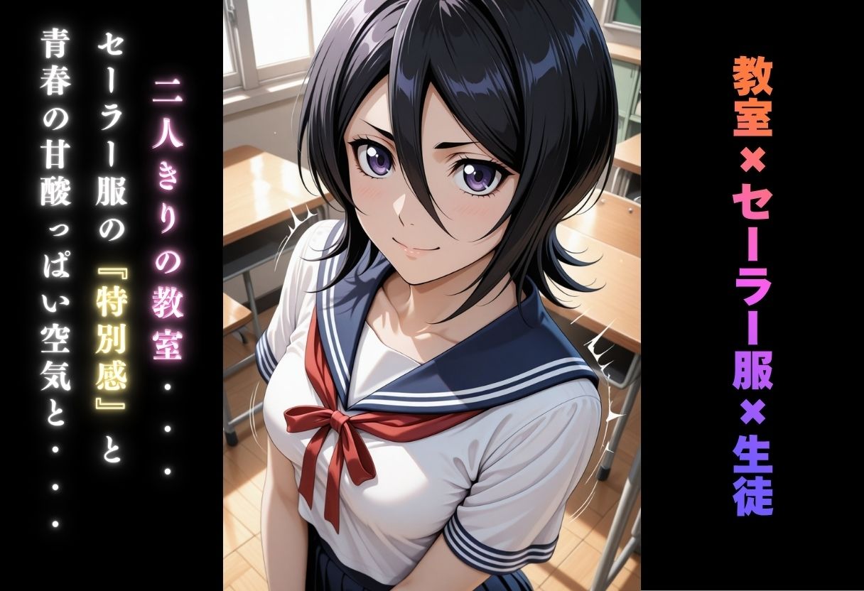 【学園ヒロイン〜俺たちの肉便器】〜ブリ◯チ〜朽木ル◯ア編〜 サンプル2ページ目