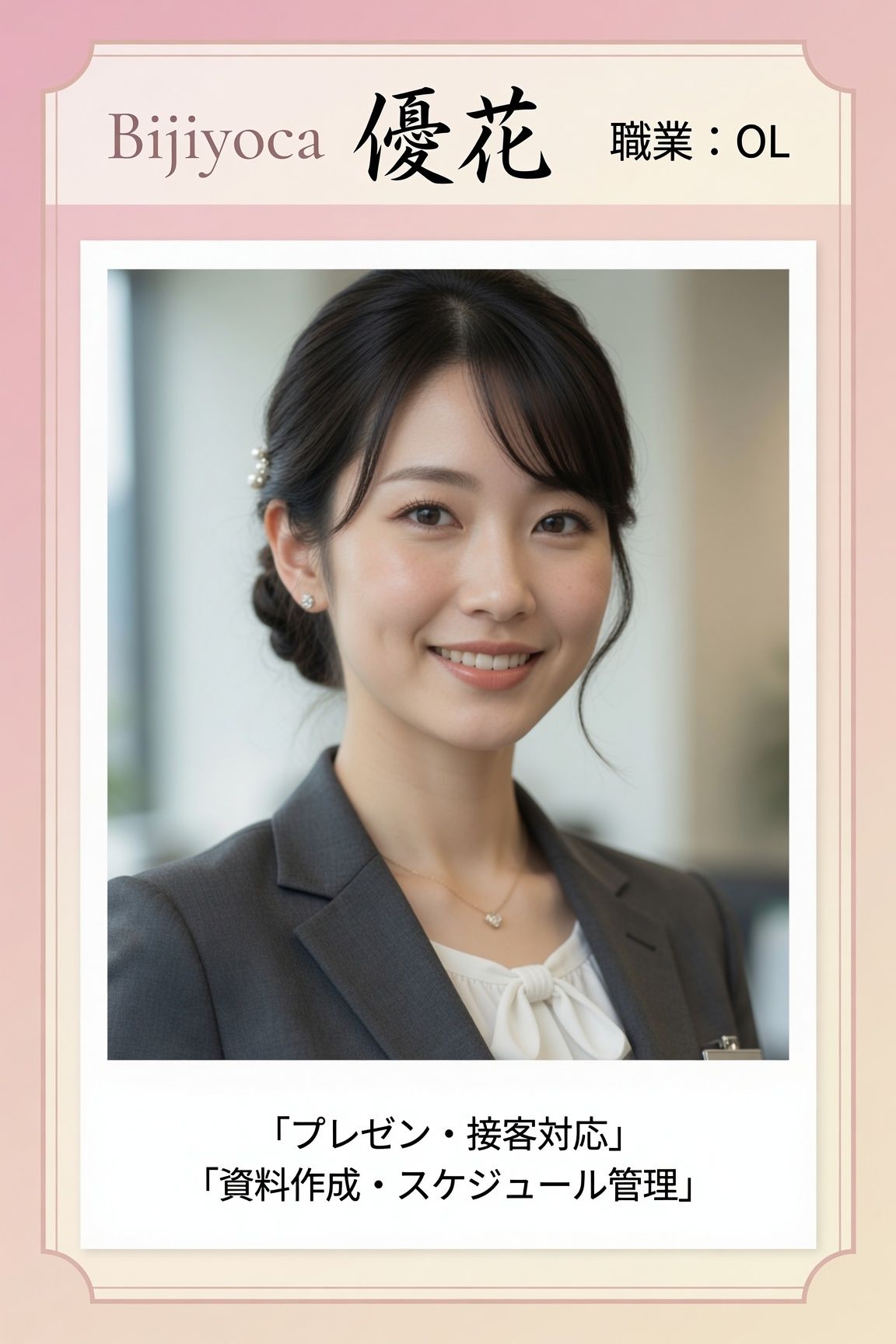 私のお仕事図鑑_元ミスコン優勝OL桜井優花 サンプル1ページ目