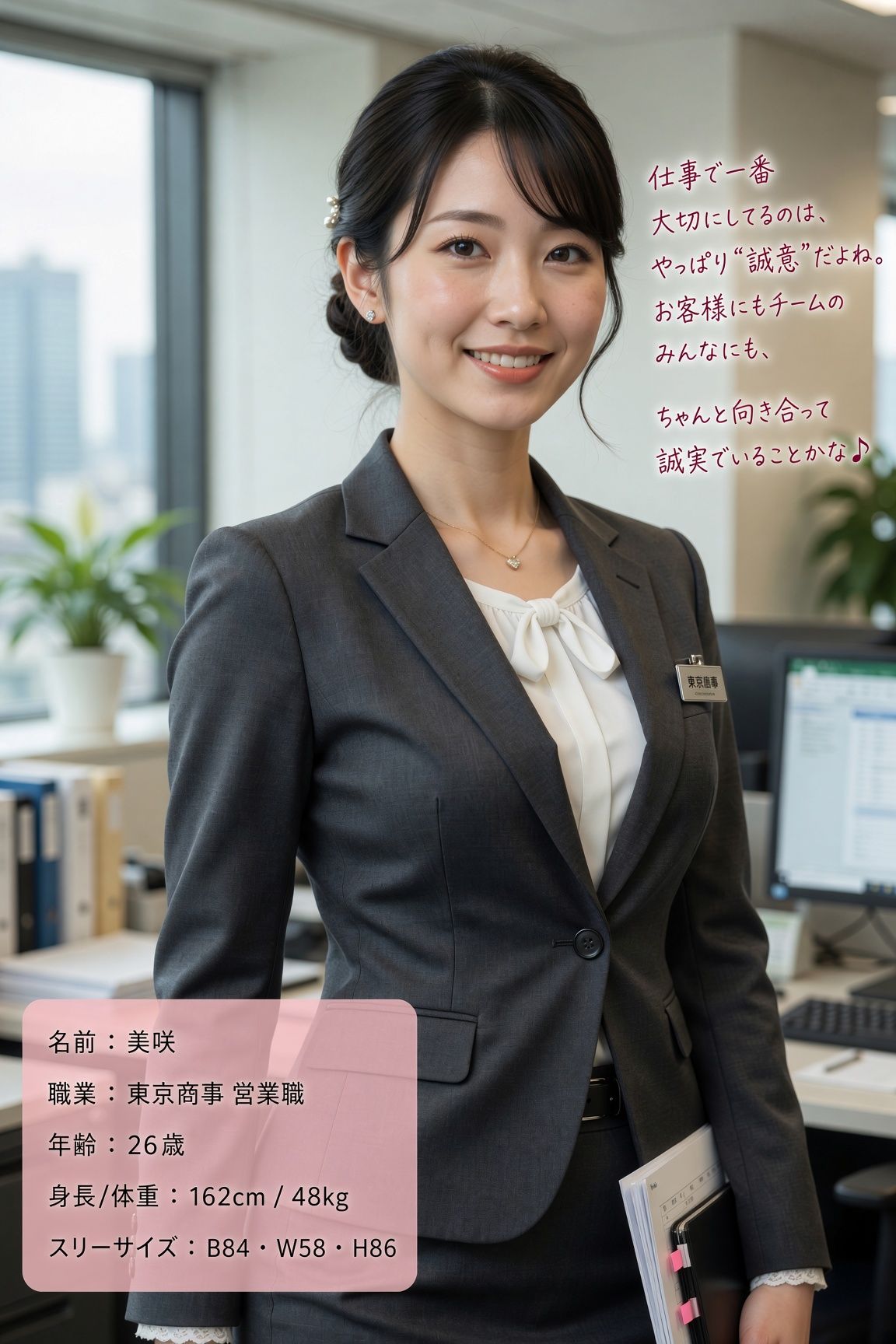 私のお仕事図鑑_元ミスコン優勝OL桜井優花 サンプル2ページ目