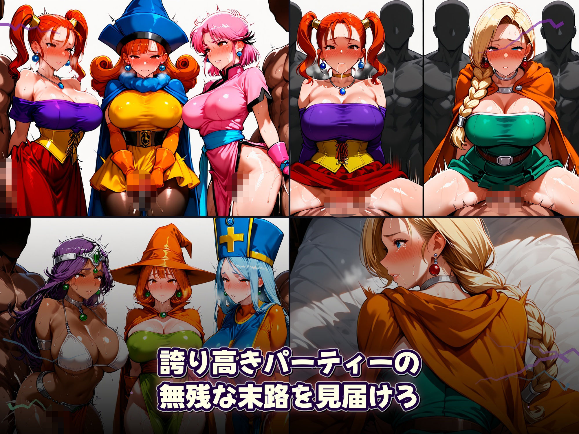 全滅したら女はこうなる〜仲間の目の前で、仲間と一緒に犯●れる女冒険者たち サンプル4ページ目