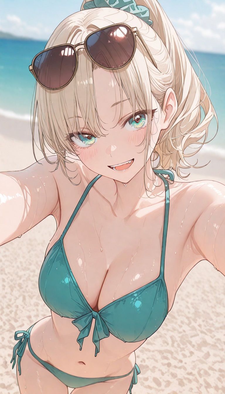 ビキニ美女と浜辺H（500枚） サンプル1ページ目