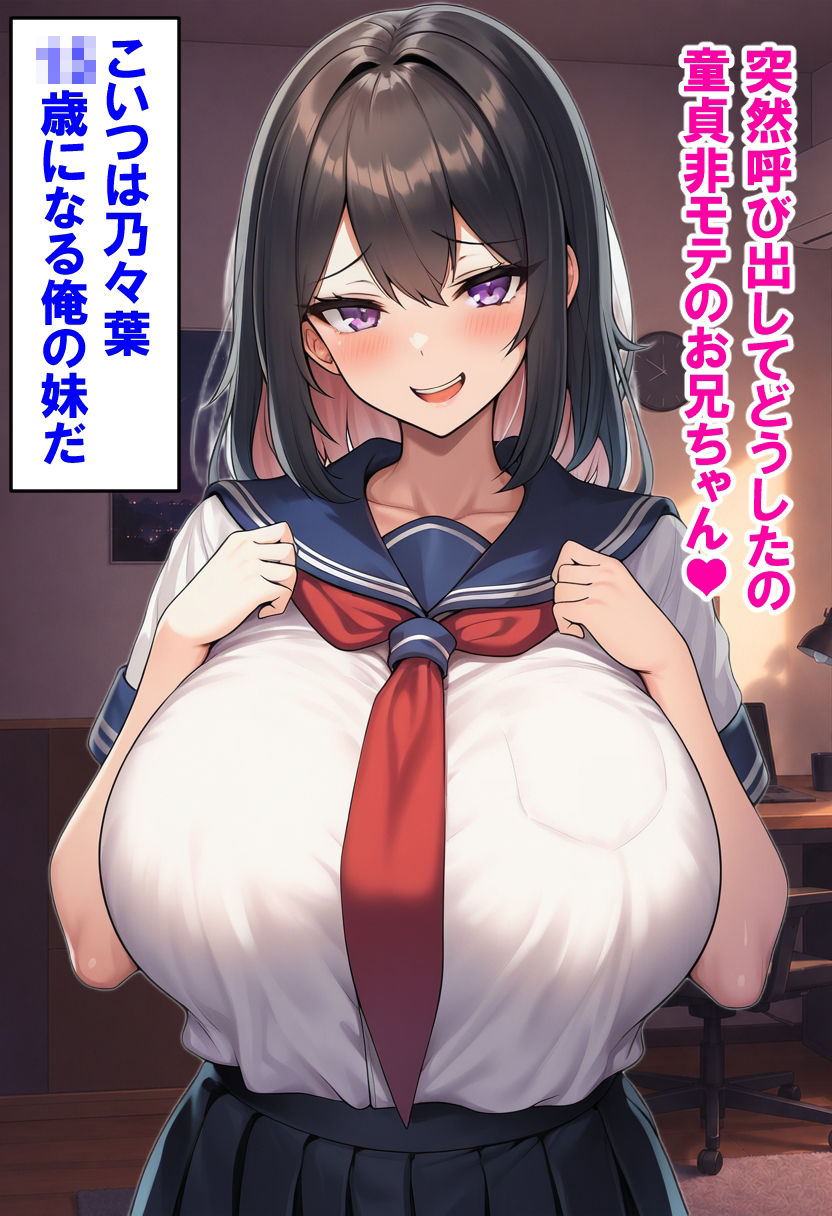 いつも童貞と俺を馬鹿にしてくる生意気巨乳妹を催●アプリで孕み袋にしちゃいました サンプル3ページ目