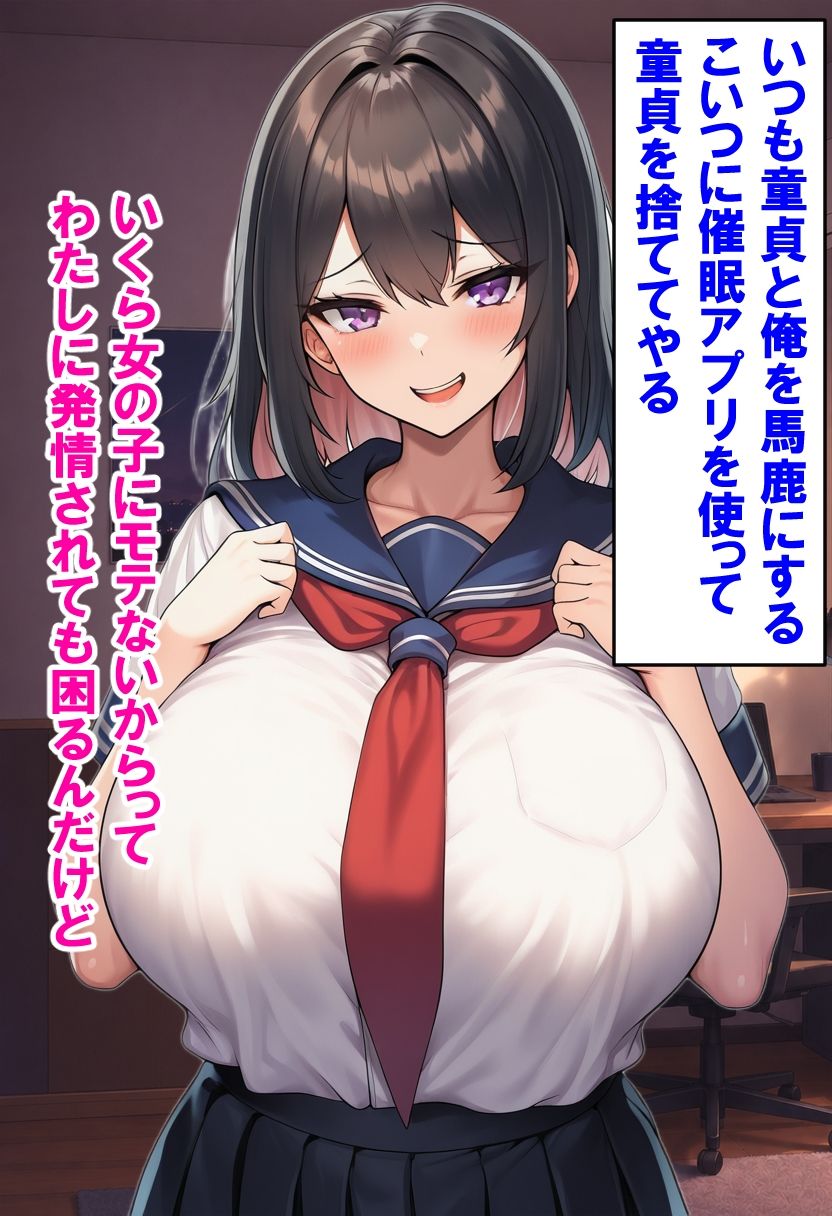 いつも童貞と俺を馬鹿にしてくる生意気巨乳妹を催●アプリで孕み袋にしちゃいました サンプル4ページ目