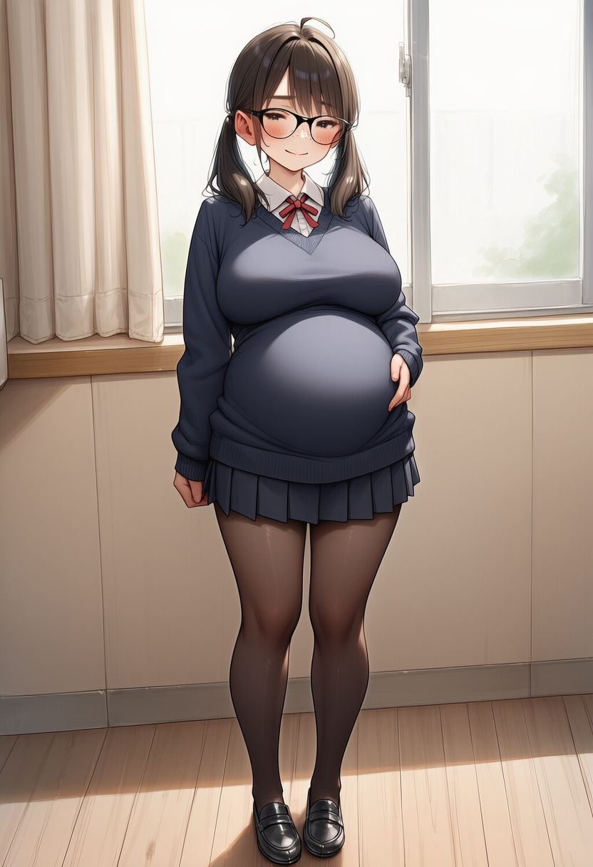 幼なじみ地味子とsexして妊娠させて出産させてを2回 サンプル7ページ目