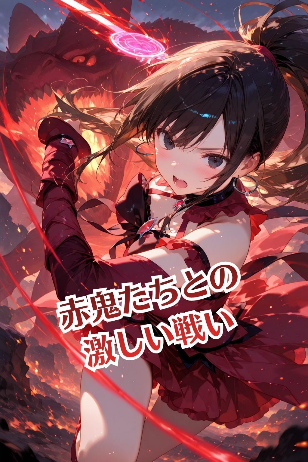 魔法戦士あかり vol.1 鬼の子を孕む少女【前編】 サンプル3ページ目