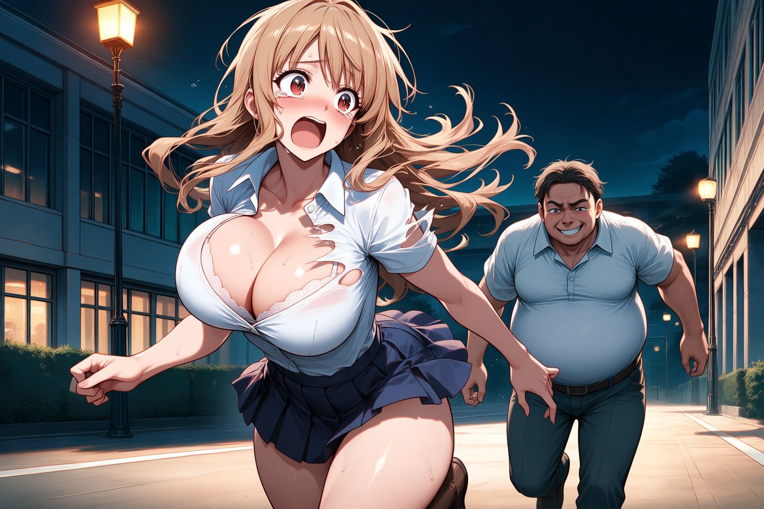 美人な女子がキモイおじさん達にめちゃくちゃに犯●れる話 サンプル7ページ目