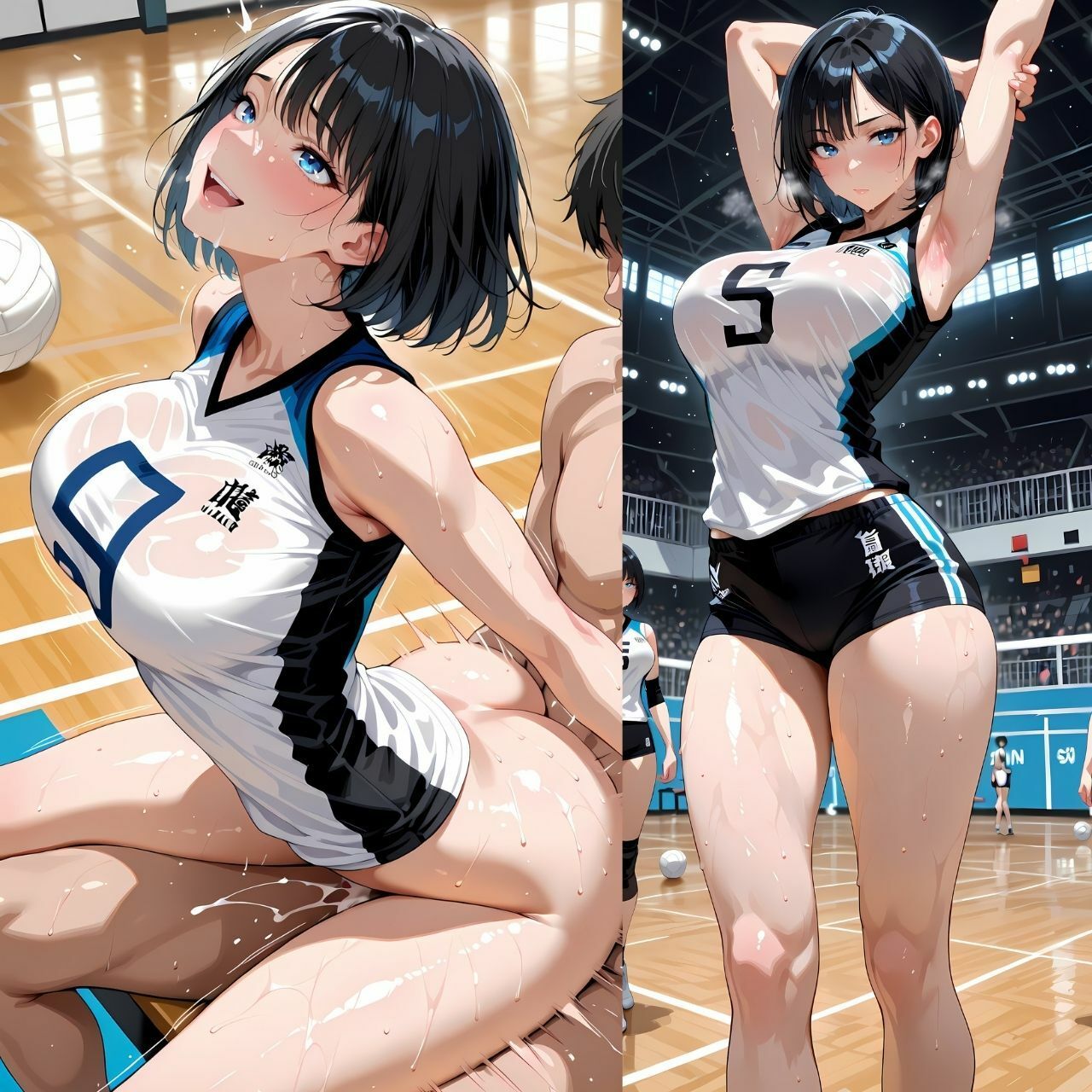 高身長美女と。。。 サンプル4ページ目