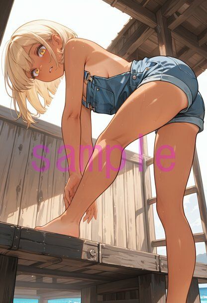 裸オーバーオールの女の子に見下していただく画像集 サンプル7ページ目