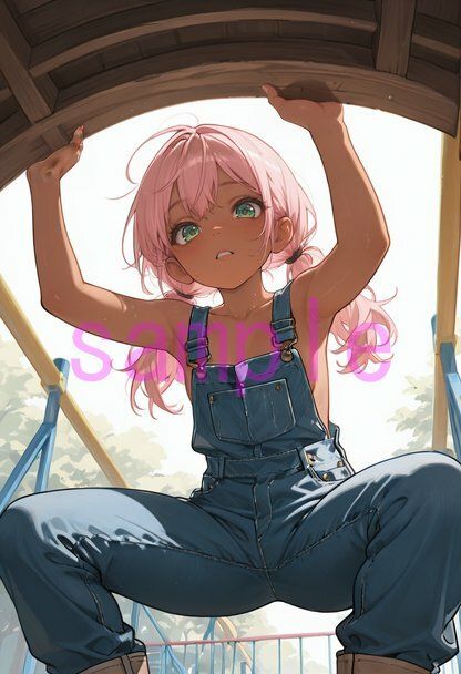 裸オーバーオールの女の子に見下していただく画像集 サンプル10ページ目