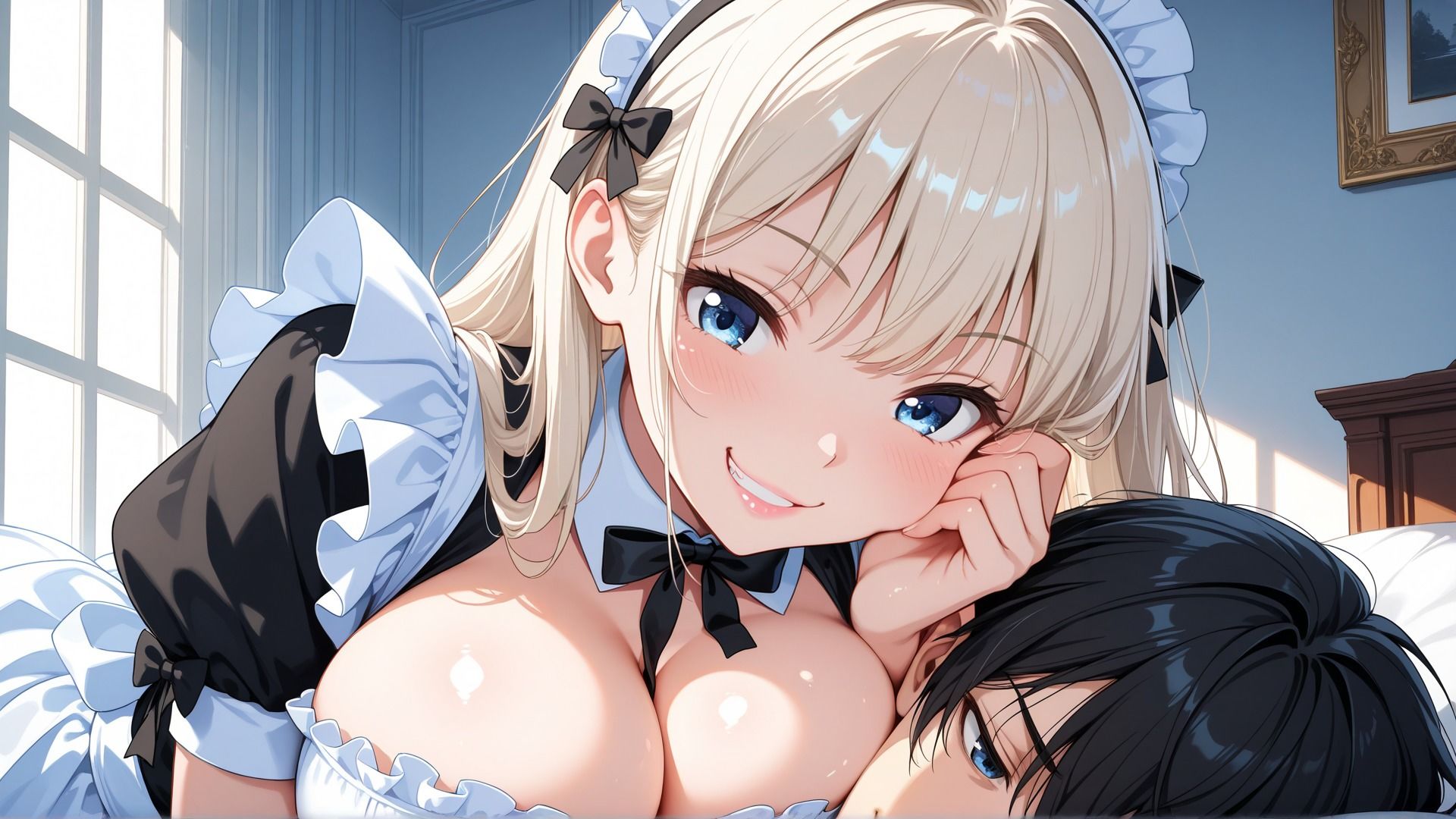 からかい上手な巨乳メイドがオヤジに寝取られたので、童貞の僕が寝取り返した話 サンプル6ページ目