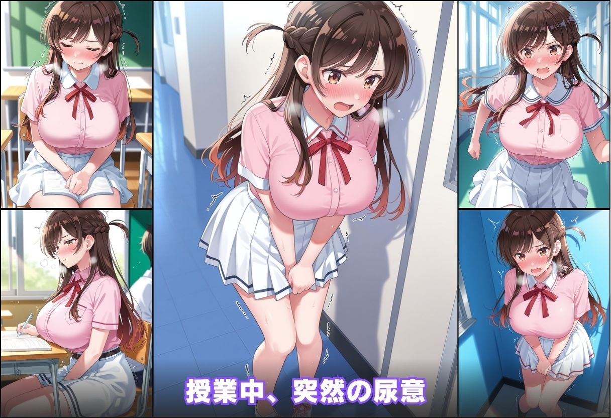 尿意の限界 彼女、おもらしします 水原千鶴 サンプル3ページ目