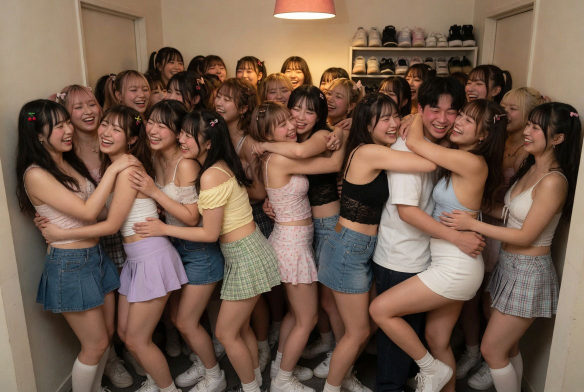 ぎゅうぎゅうハーレム サンプル3ページ目
