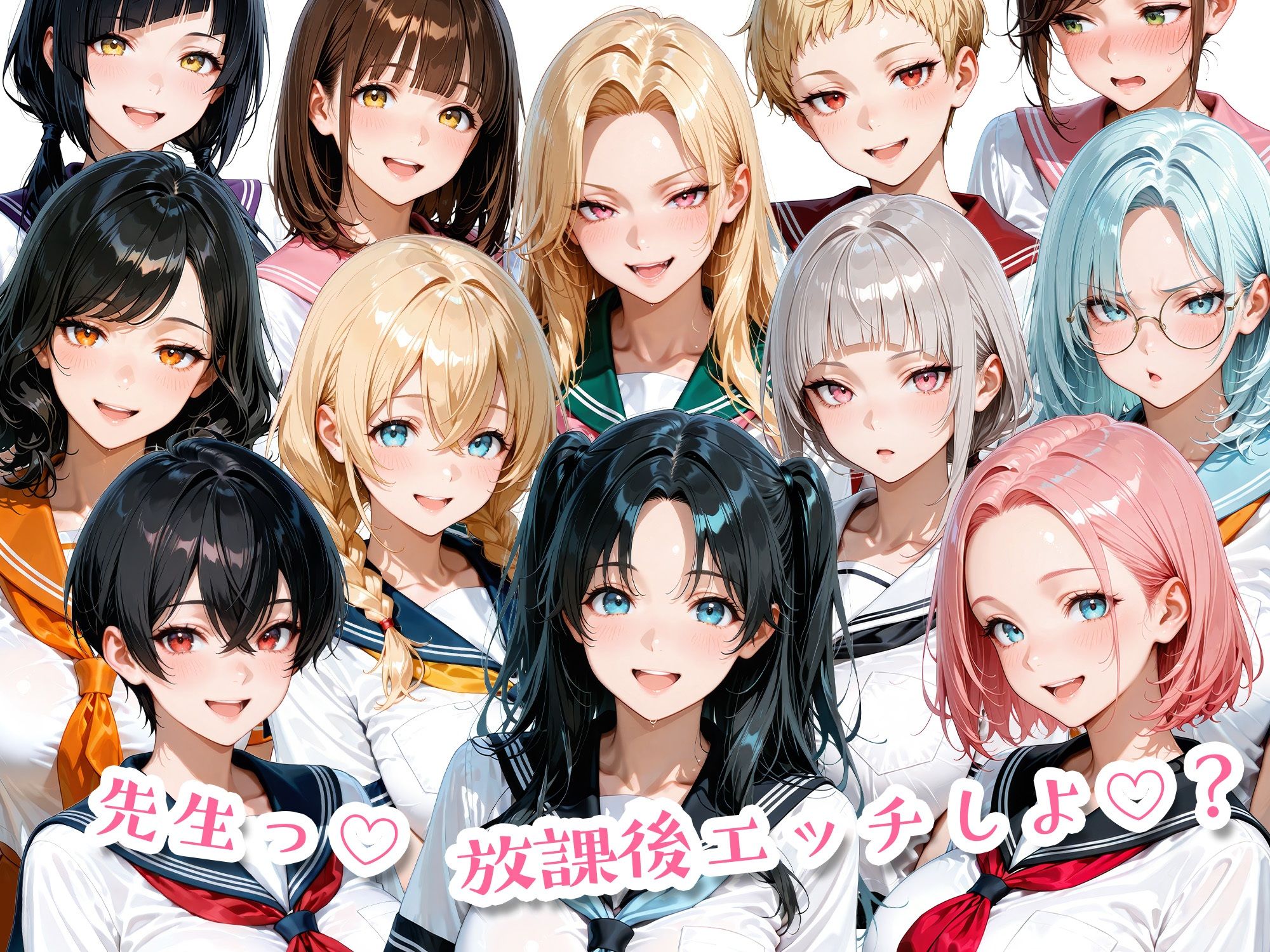 12人のセーラー服生徒とセックスし放題な教師 サンプル10ページ目