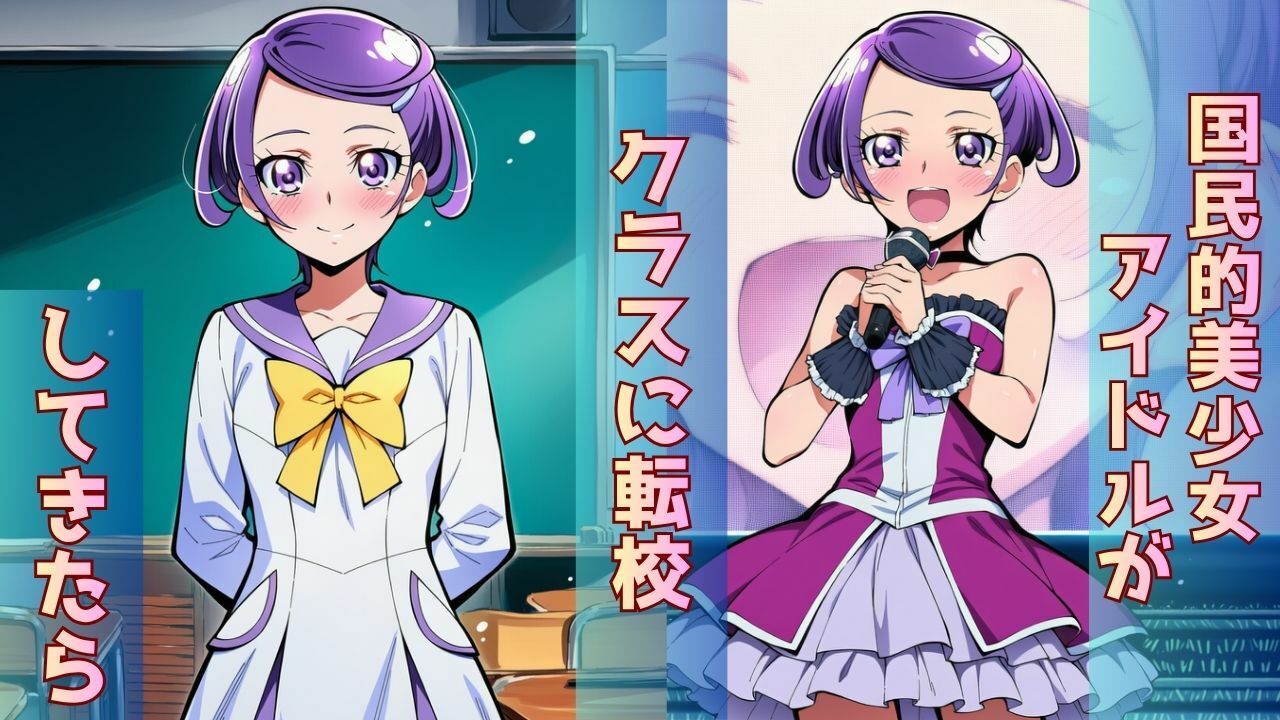 転校してきた国民的アイドルがクラスのスケベ男子にさんざん犯●れて、ついに「完堕土下座」する話 サンプル1ページ目