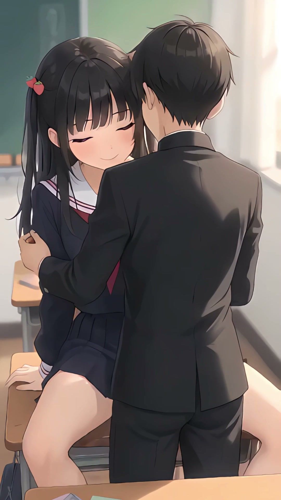 【スマホ縦型フルボイス】ぬるぬる動く！制服JKに中出しセックス33連発 サンプル4ページ目