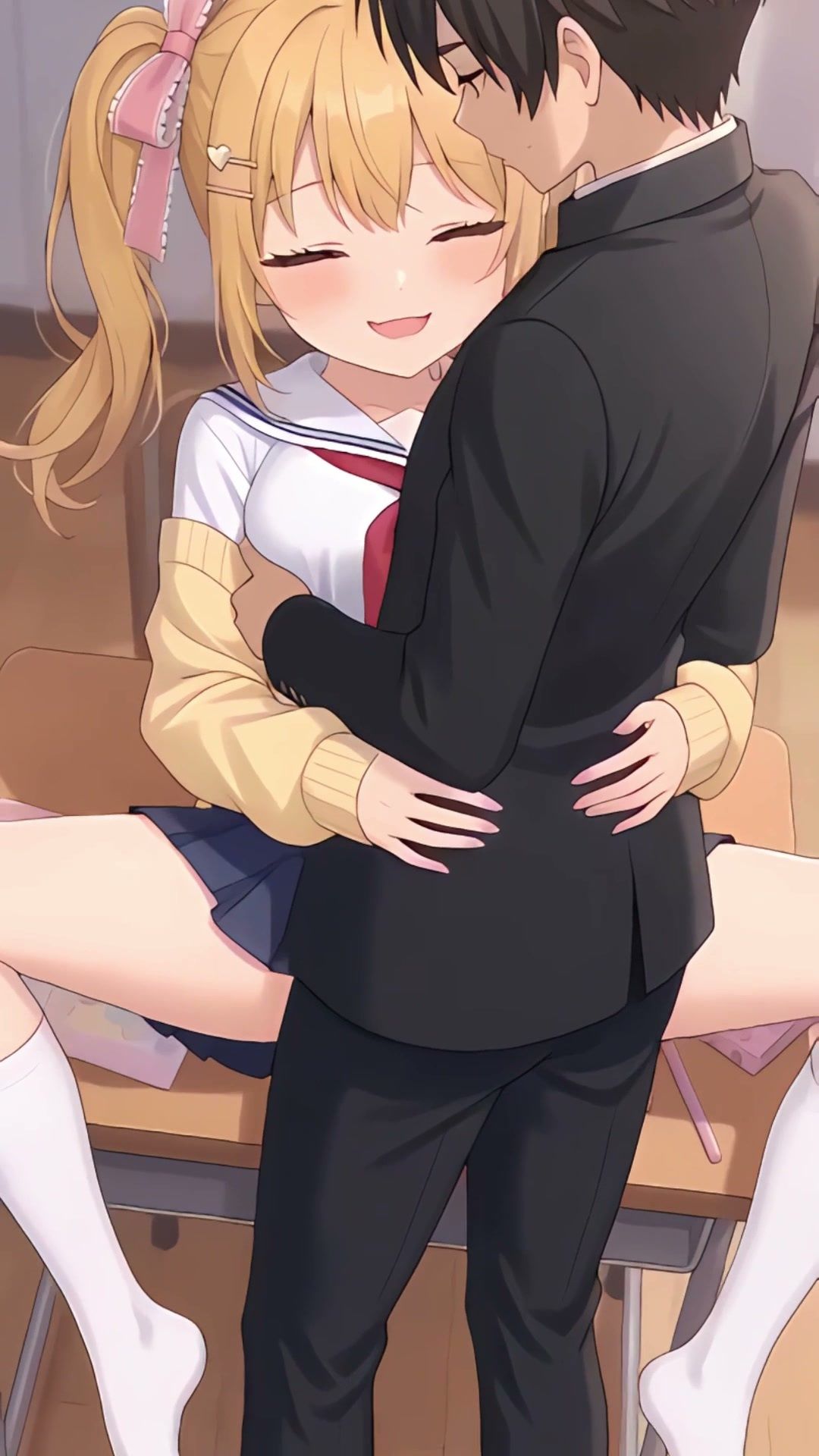 【スマホ縦型フルボイス】ぬるぬる動く！制服JKに中出しセックス33連発 サンプル5ページ目
