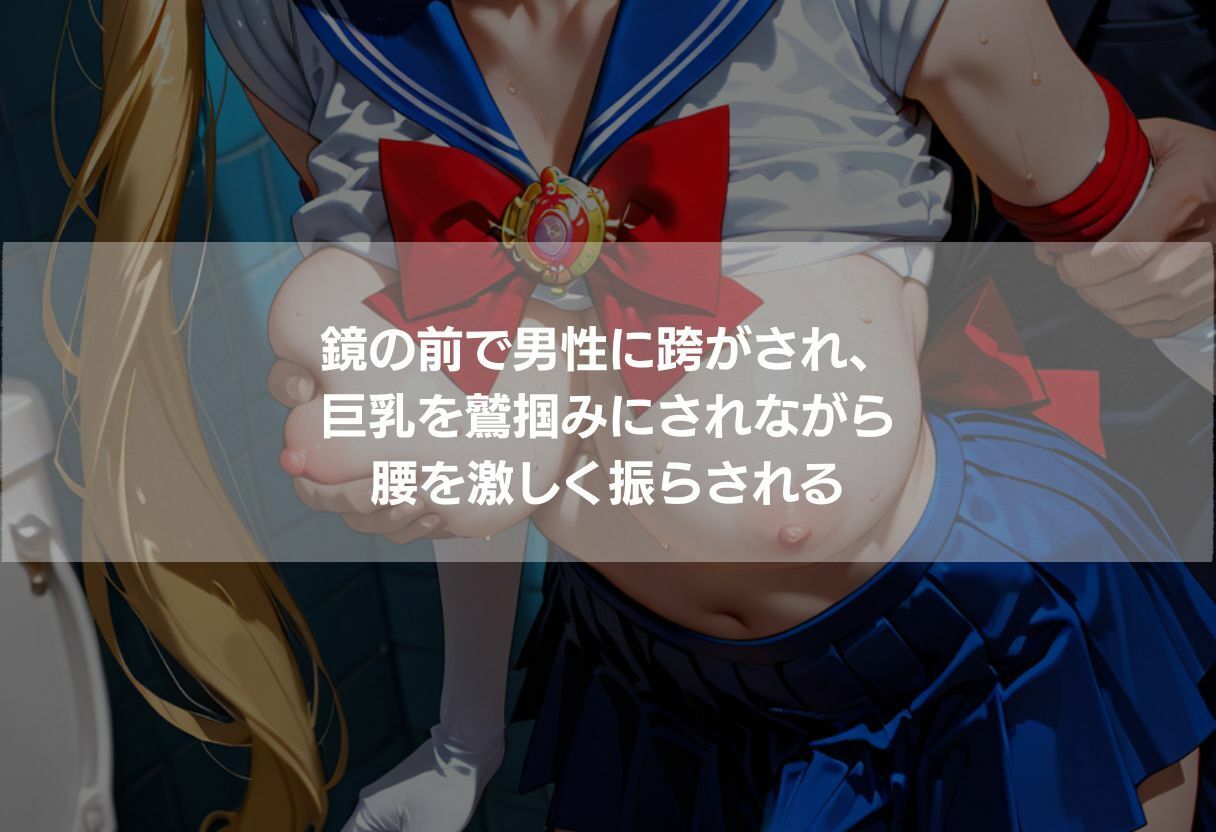 ふたなり巨乳3美少女 金髪青髪黒髪の教室・トイレ・森中出し 342枚 サンプル5ページ目
