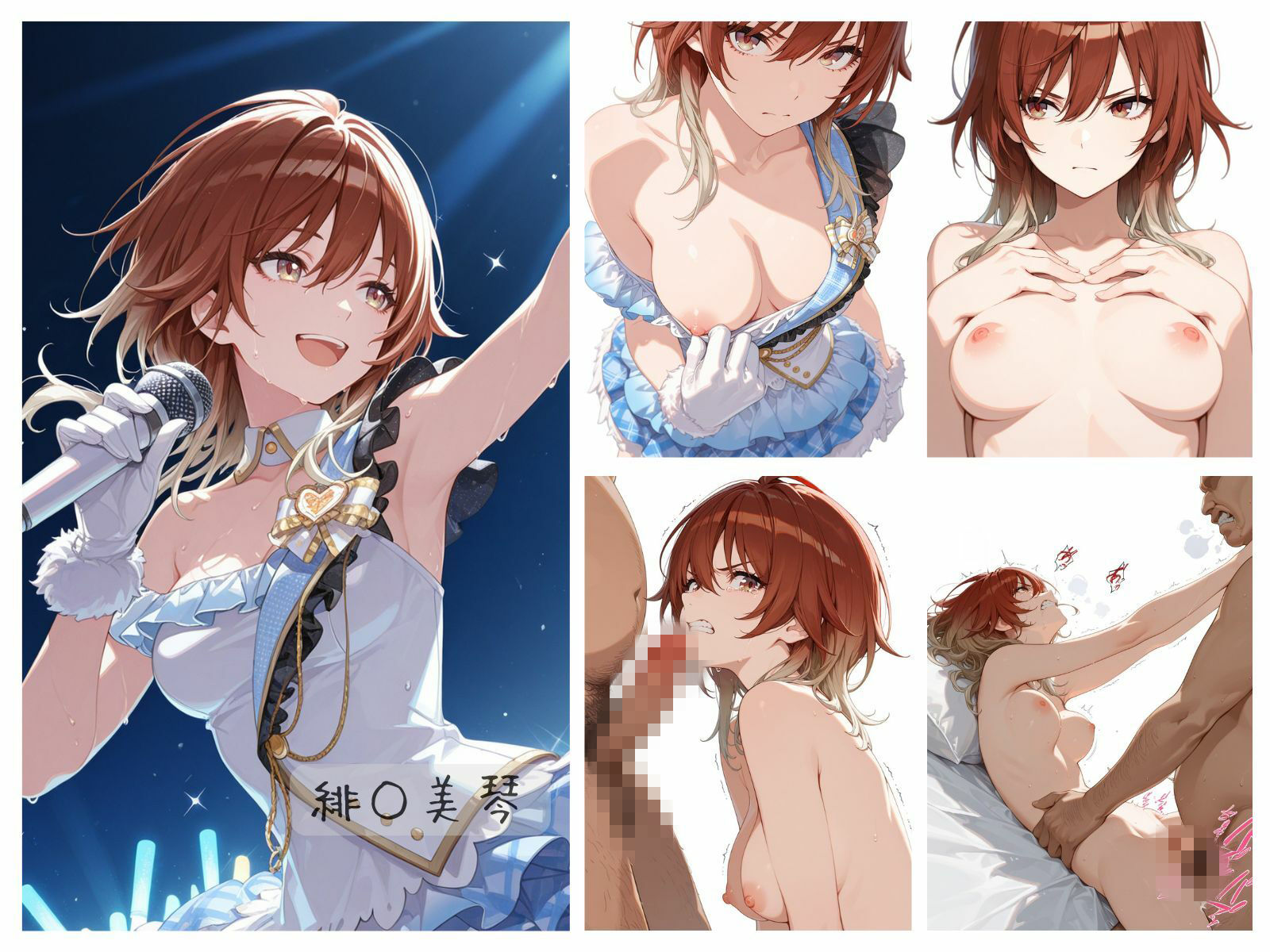 シャイニーアイドル全裸図鑑 L’A○tica＆S○His編 サンプル6ページ目