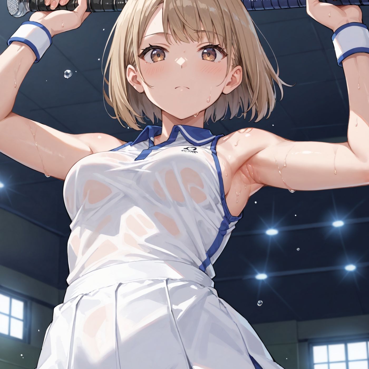 学園性活！ユニフォームに滲む汗 テニス部の本気がエロい4【汗かく美少女の厳選CG263枚収録】スマホ向け サンプル4ページ目