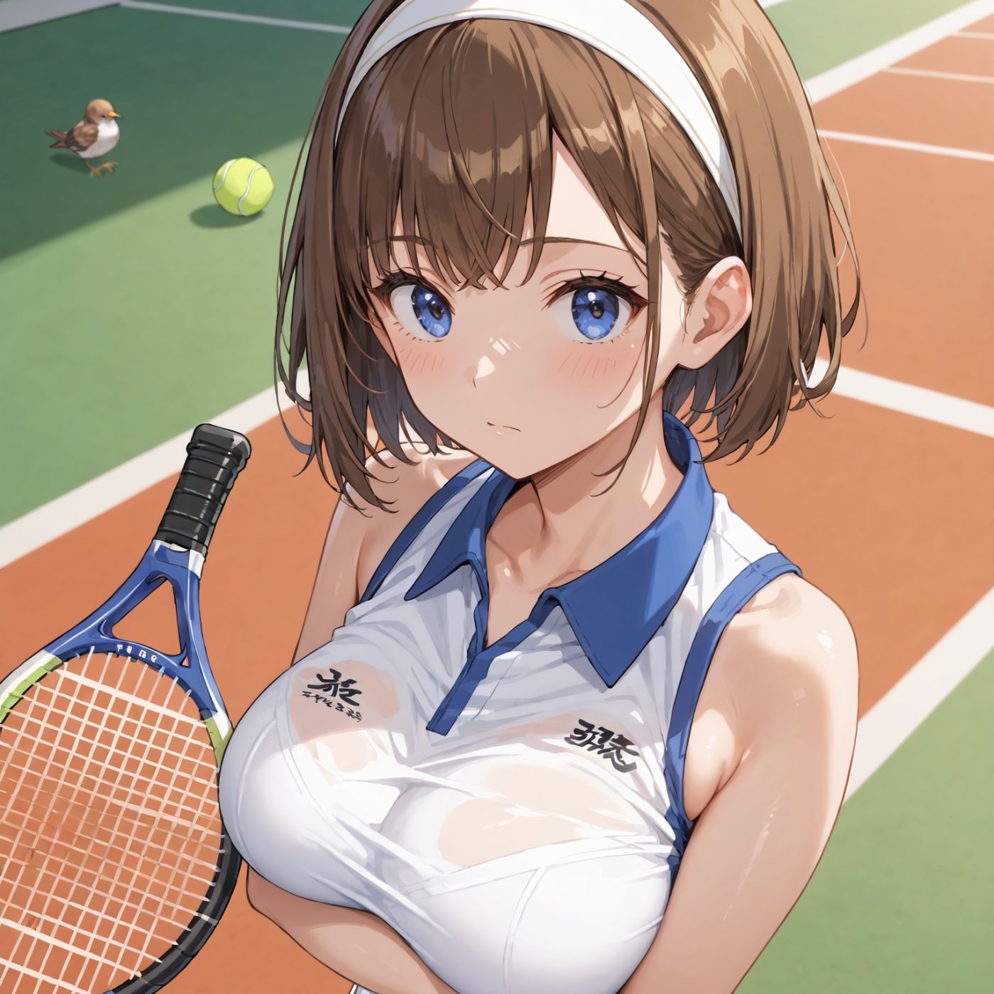 学園性活！ユニフォームに滲む汗 テニス部の本気がエロい4【汗かく美少女の厳選CG263枚収録】スマホ向け サンプル9ページ目