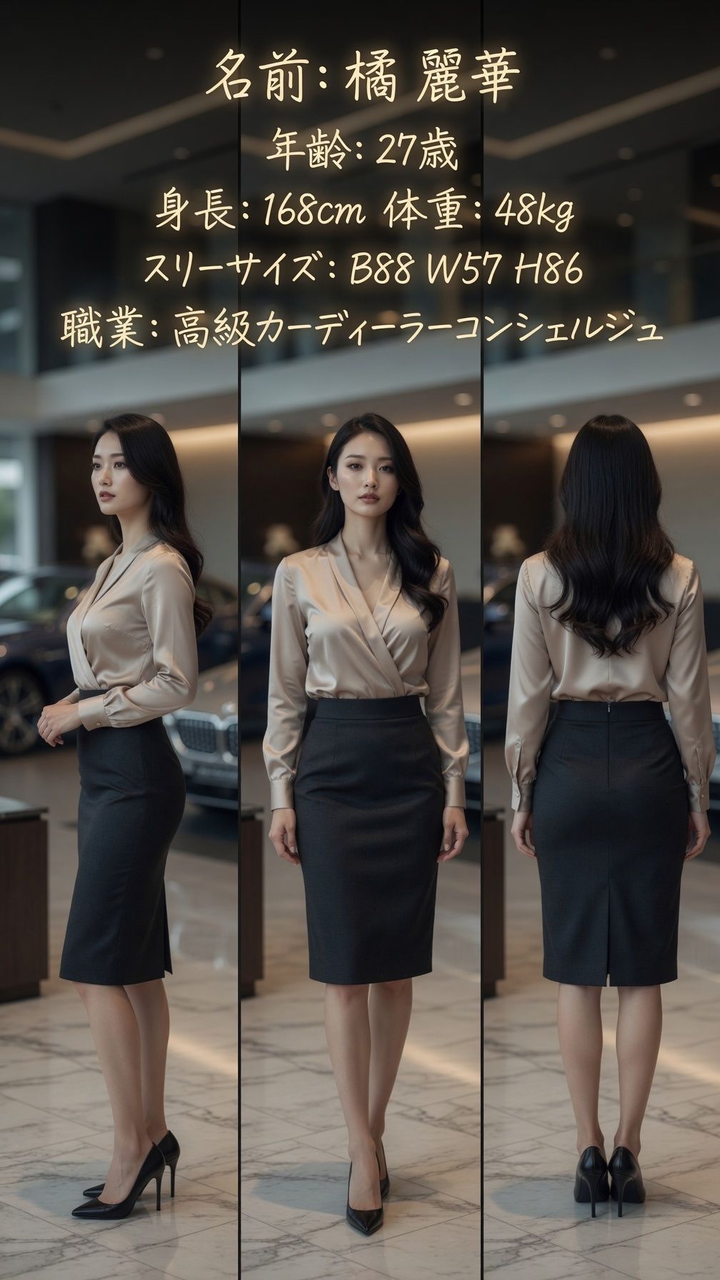 私のお仕事図鑑_ディーラーコンシェルジュ橘麗華 サンプル2ページ目