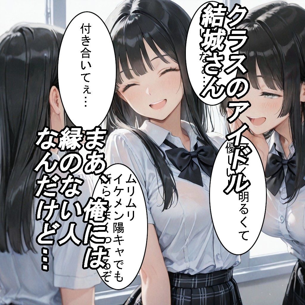 【制服】クラスのアイドルだけどホントは猫かぶりなアノ子が、ヒミツえっちで俺だけの彼女になった話 サンプル1ページ目