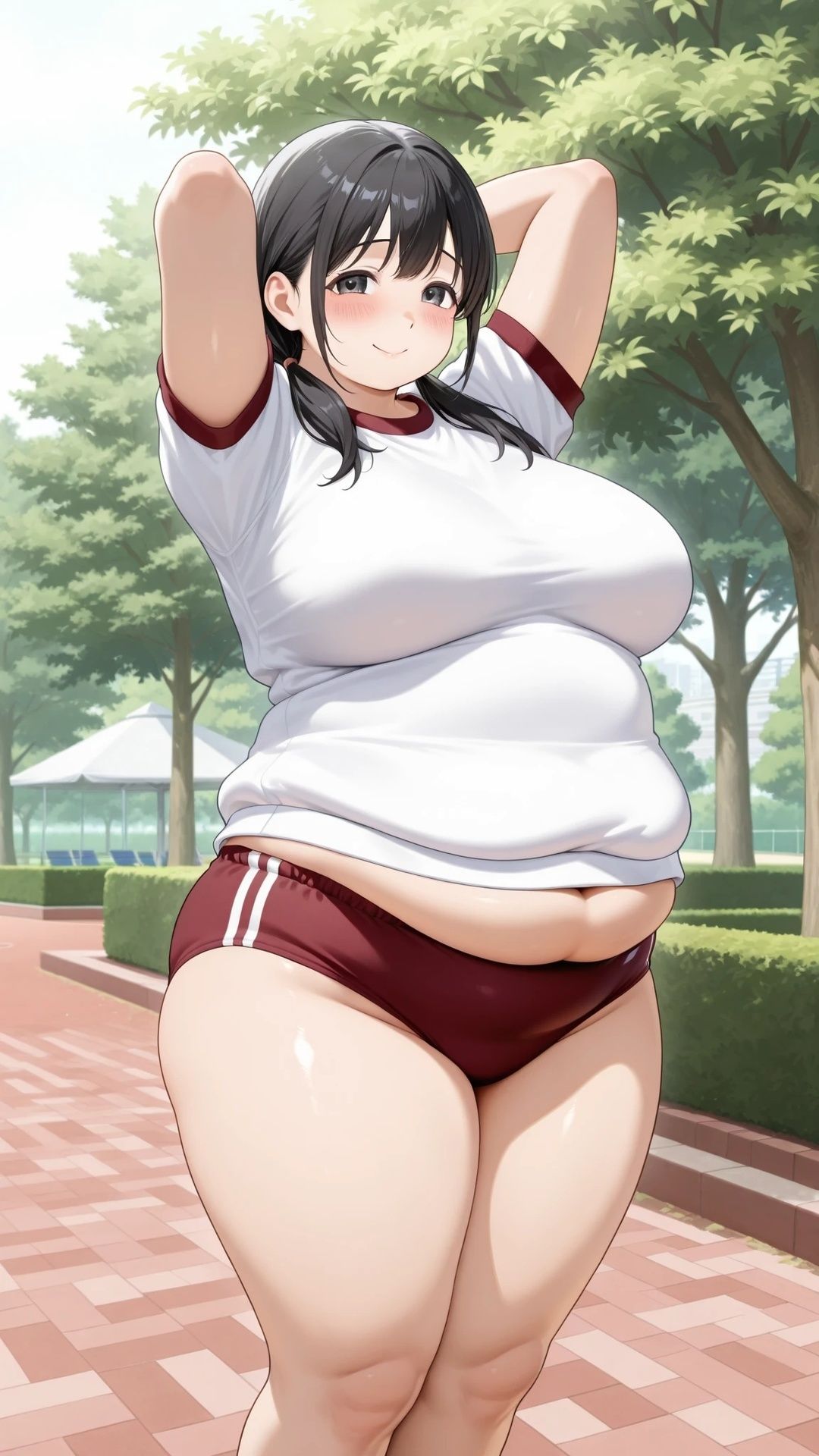 ぽっちゃりブルマ美少女と公園エッチ サンプル2ページ目