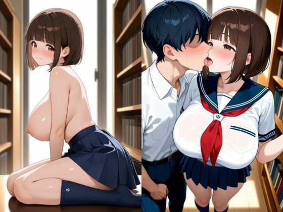 女子校生性記録  ー霧島ゆめかー  図書館編 サンプル3ページ目