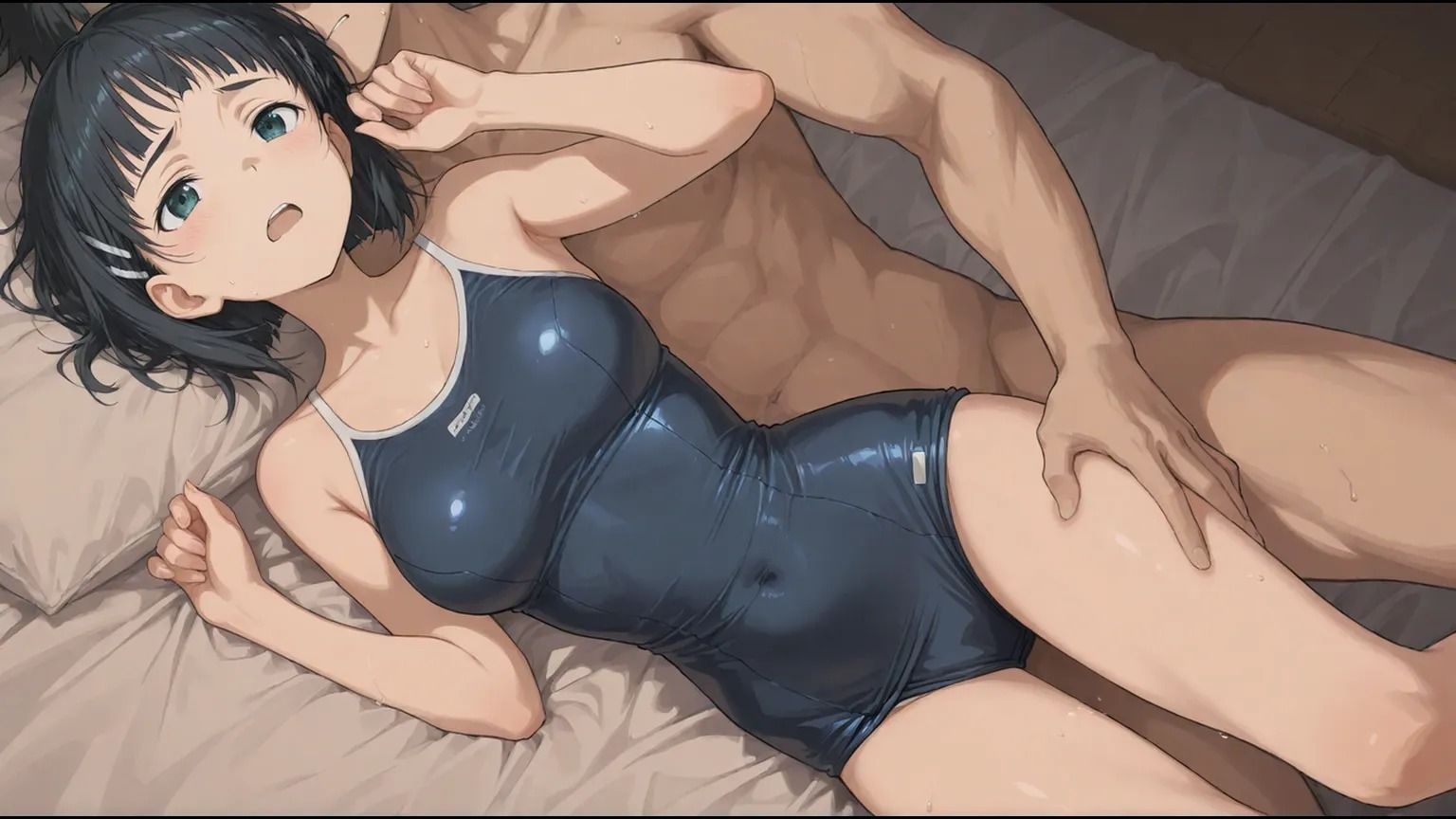 OK後すぐ興奮して・・・制服・スク水 サンプル1ページ目