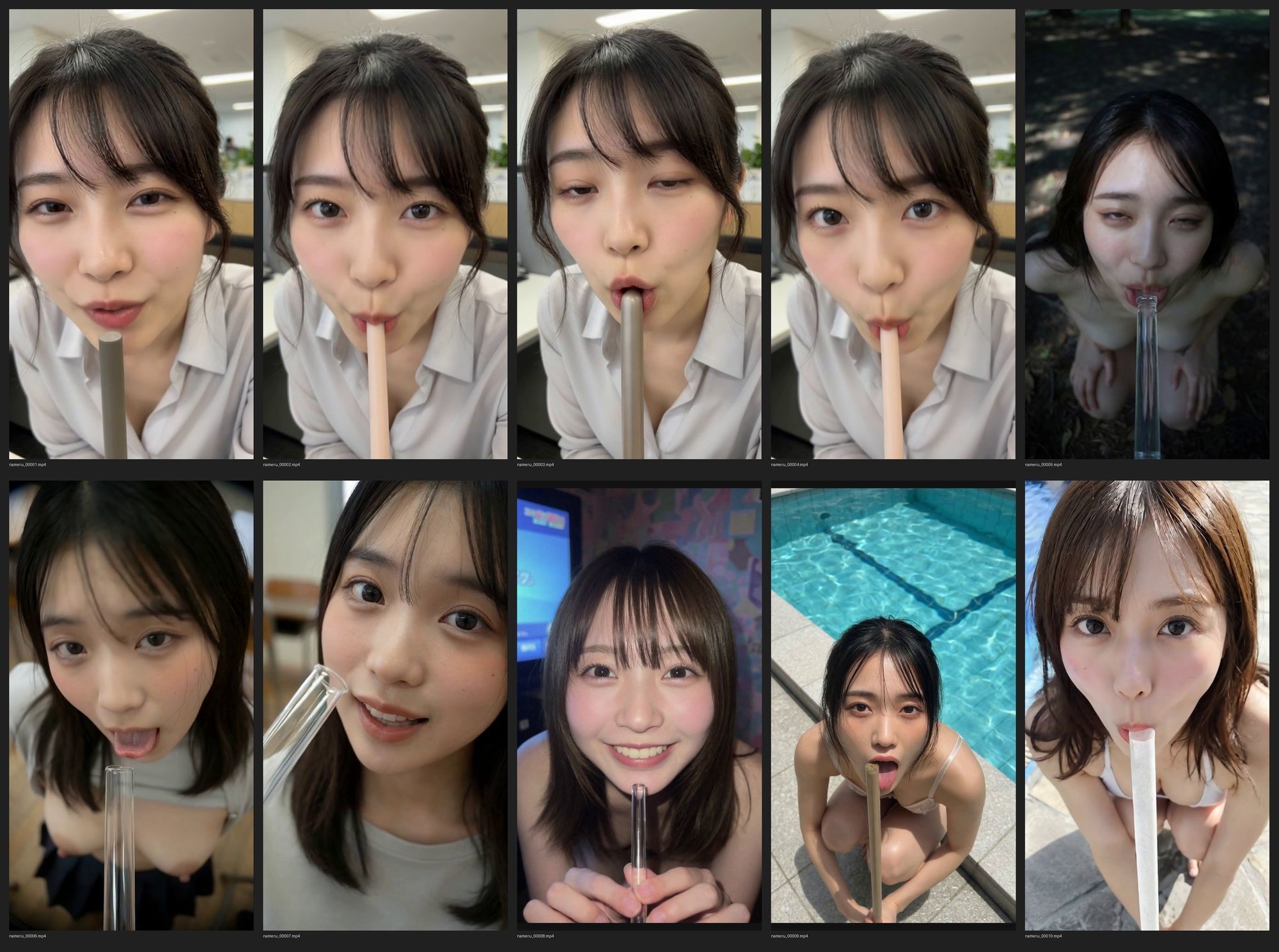 疑似フェラ・ペロペロ＋おまけ  ソフトエロ単発動画集 約8分 サンプル1ページ目