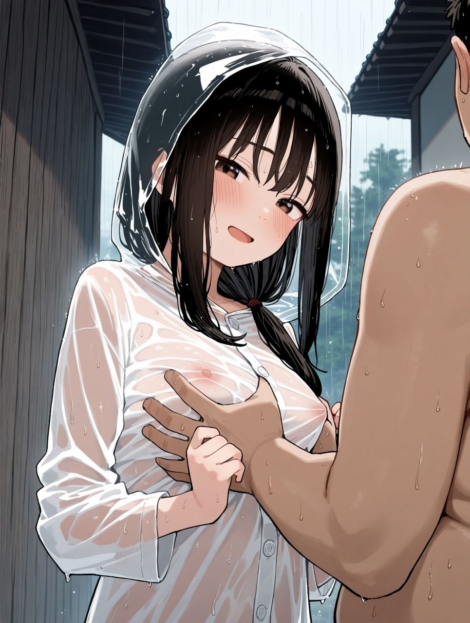レインコートがあれば雨でもへっちゃら！ サンプル8ページ目