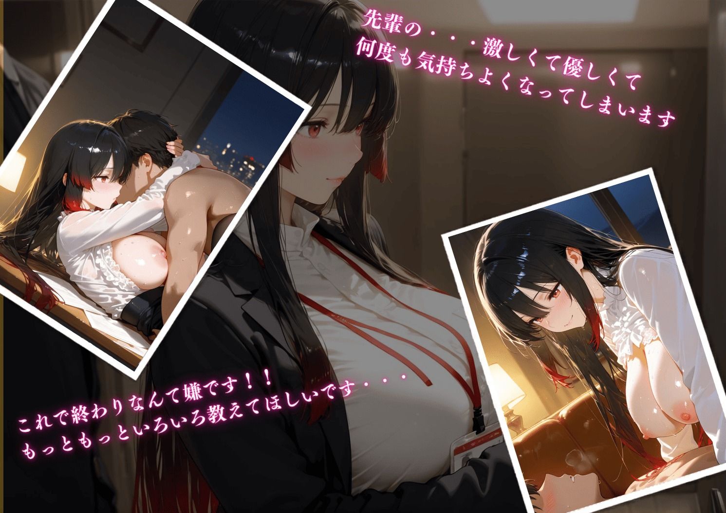 清楚な新人と夜のオフィスで中出し濃密SEXPart2 サンプル1ページ目