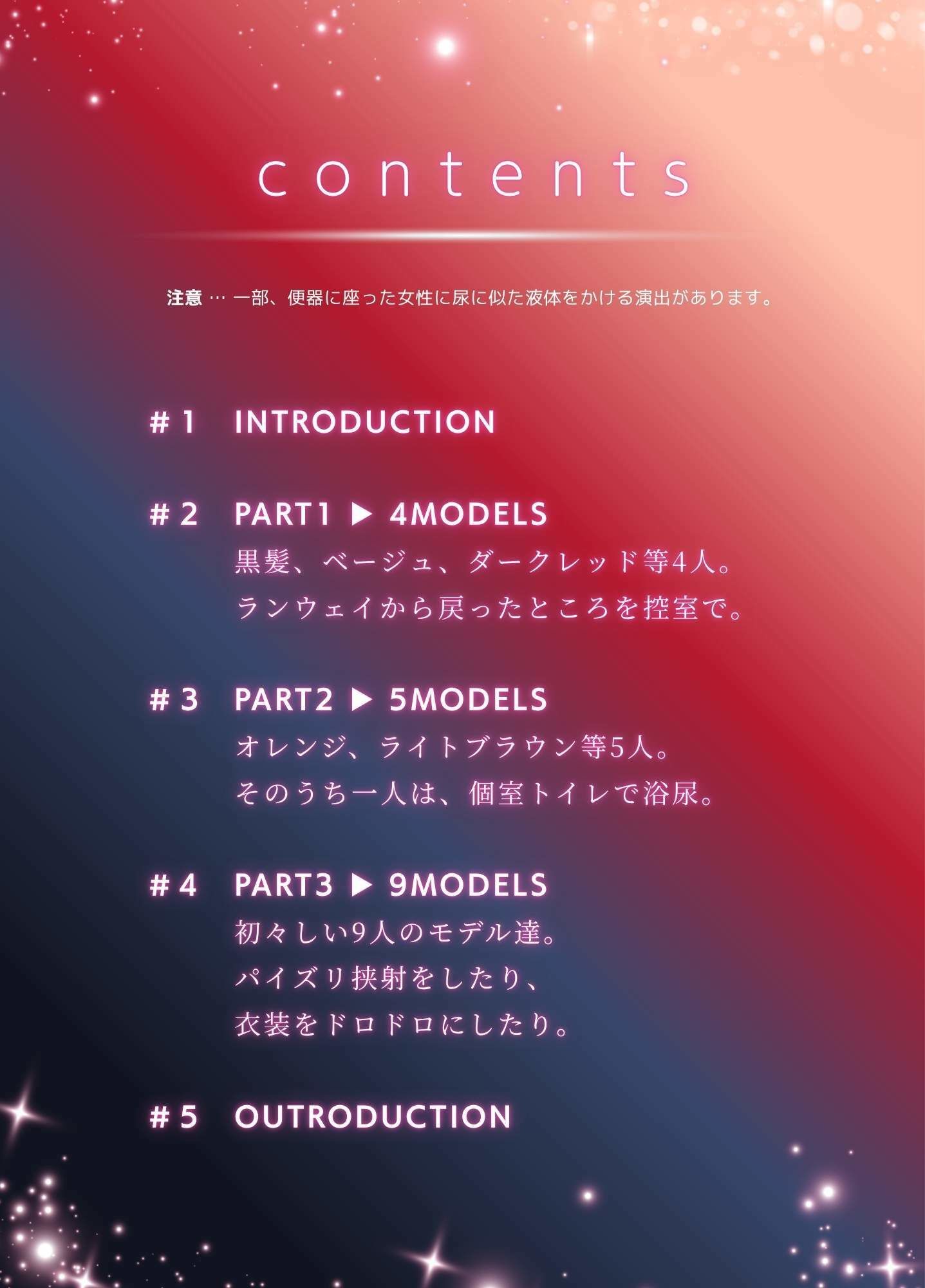 ランウェイモデルにぶっかける。 サンプル1ページ目